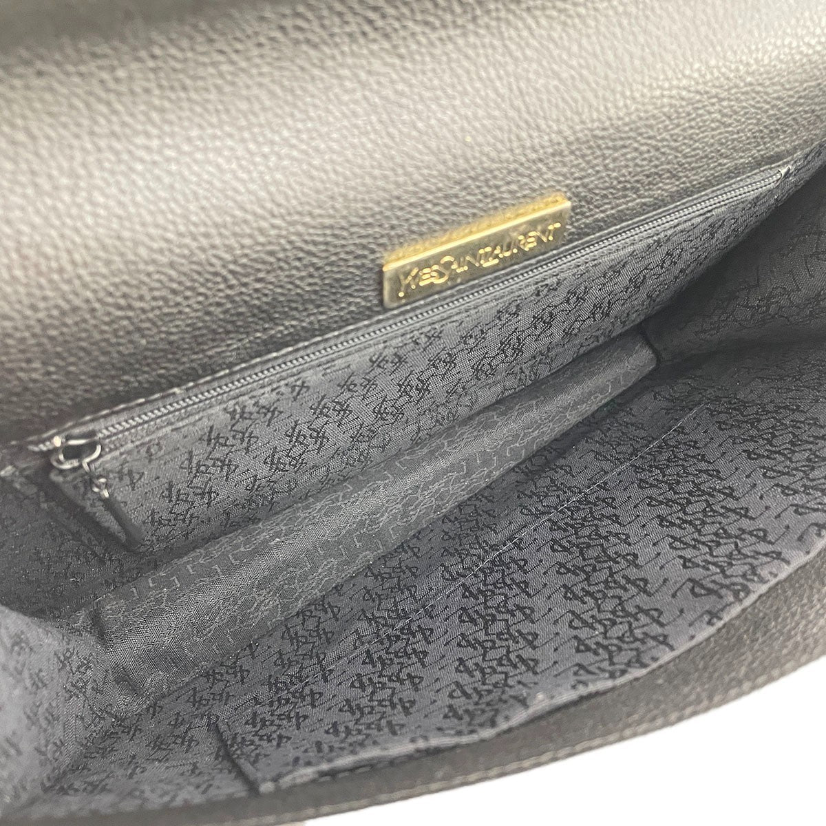 Saint Laurent Clutch Bag - Black, Leather