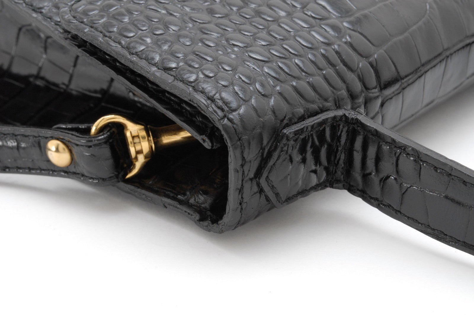 Saint Laurent Yves Saint Laurent 2Way Hand Shoulder Bag - Black, Leather