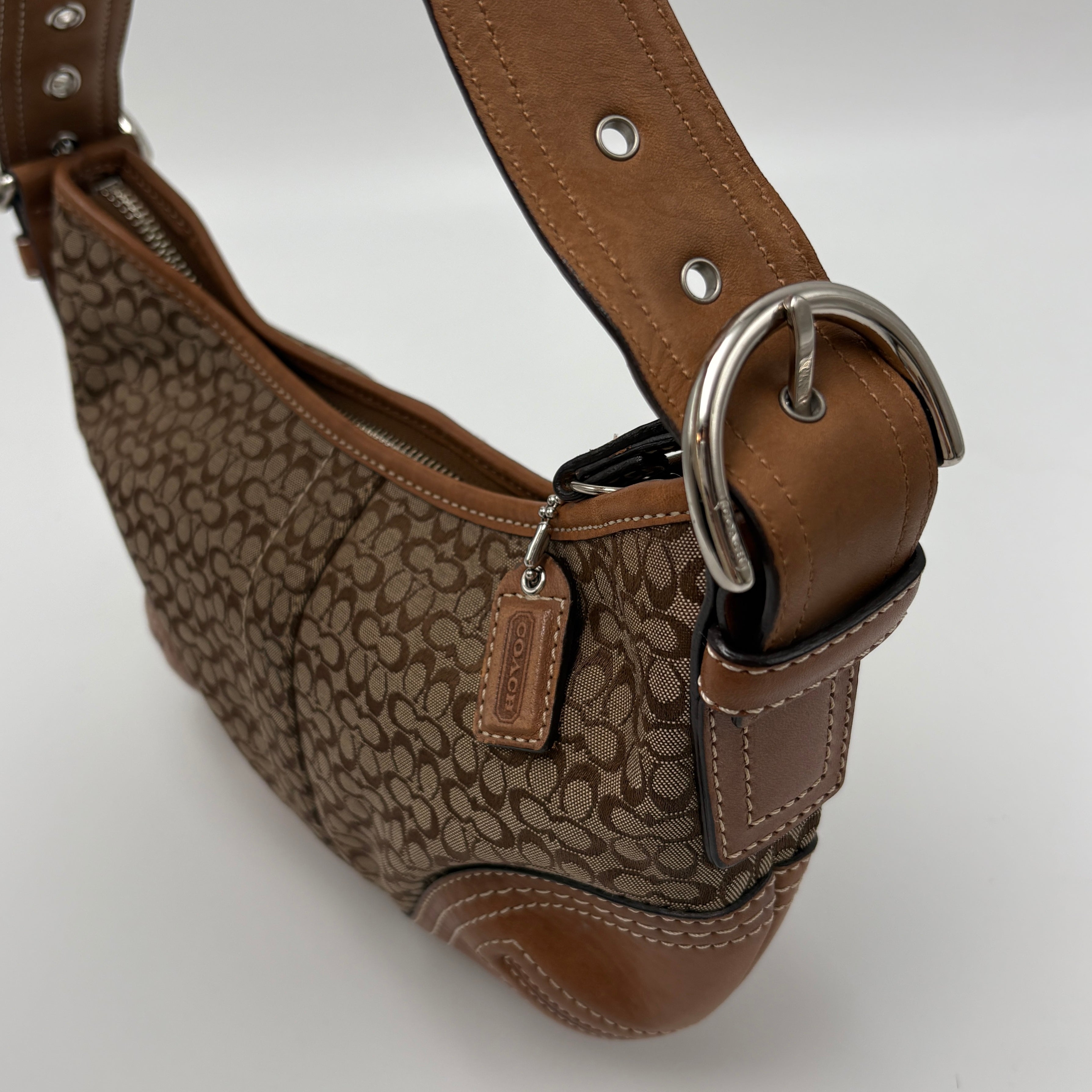 Coach signature shoulder bag