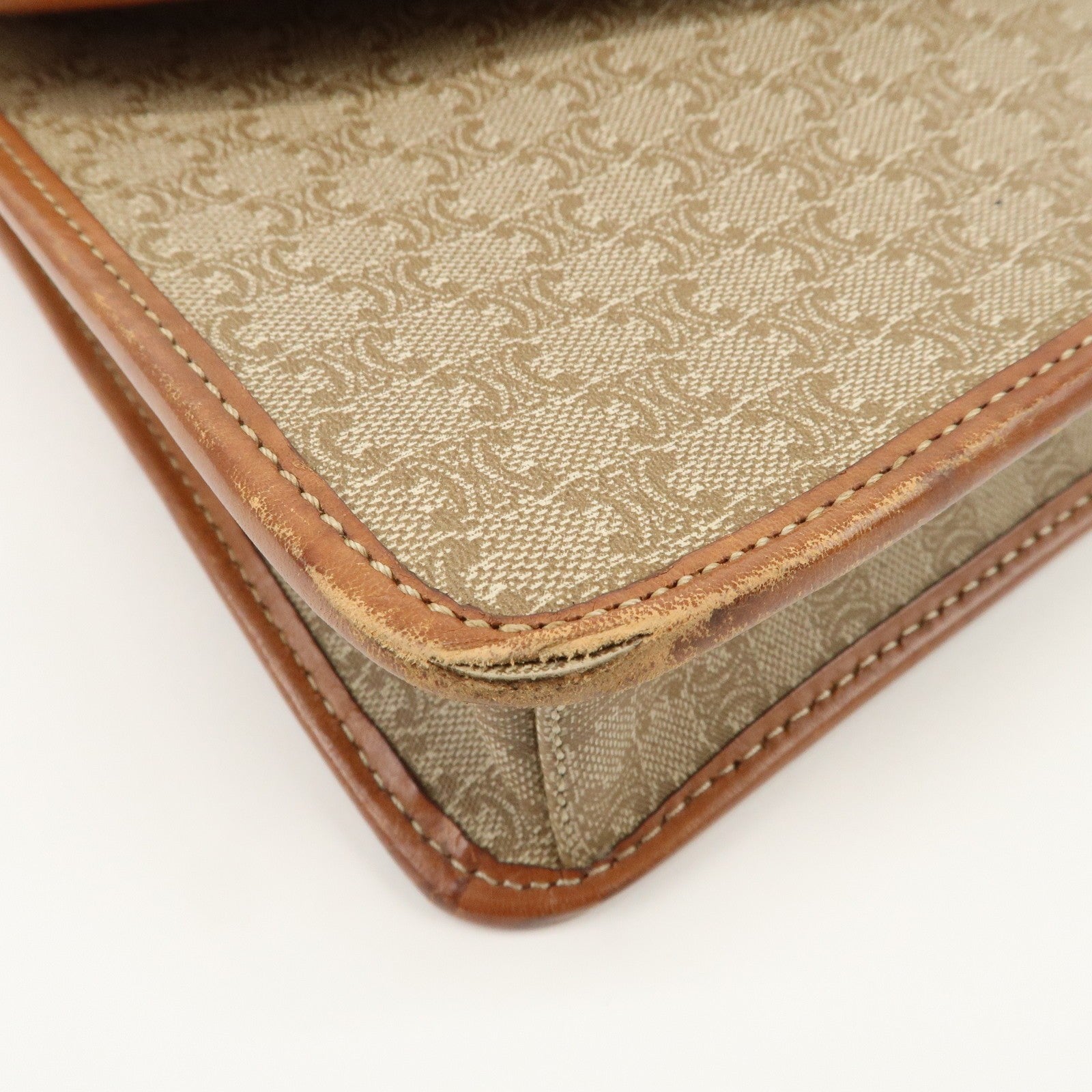 Celine C Macadam 2Way Bag - Beige Brown, PVC Leather