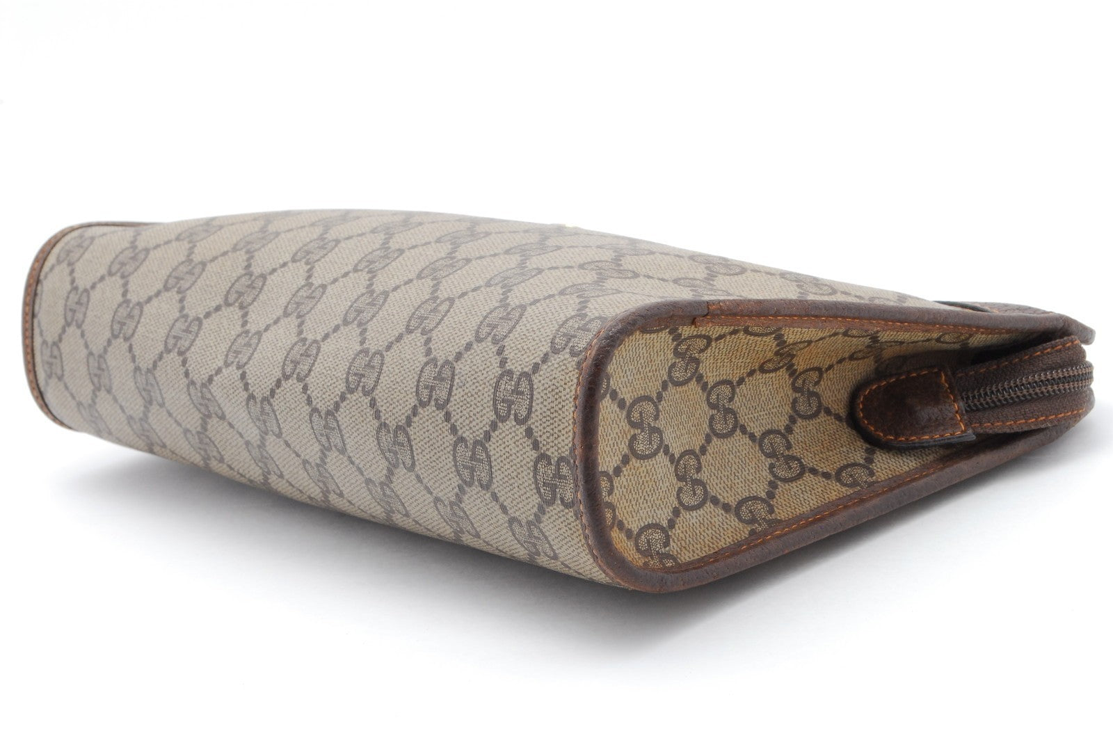 Gucci Vintage Clutch Bag - Brown, PVC Leather