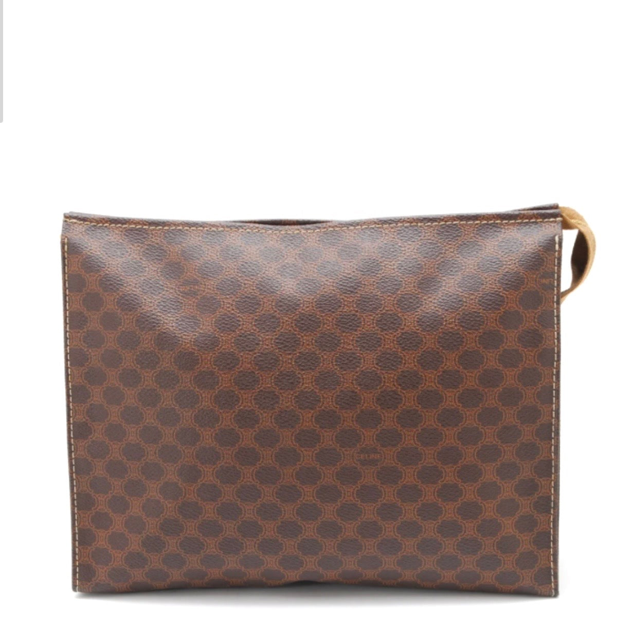 Celine Macadam Clutch Bag - Brown, PVC Leather