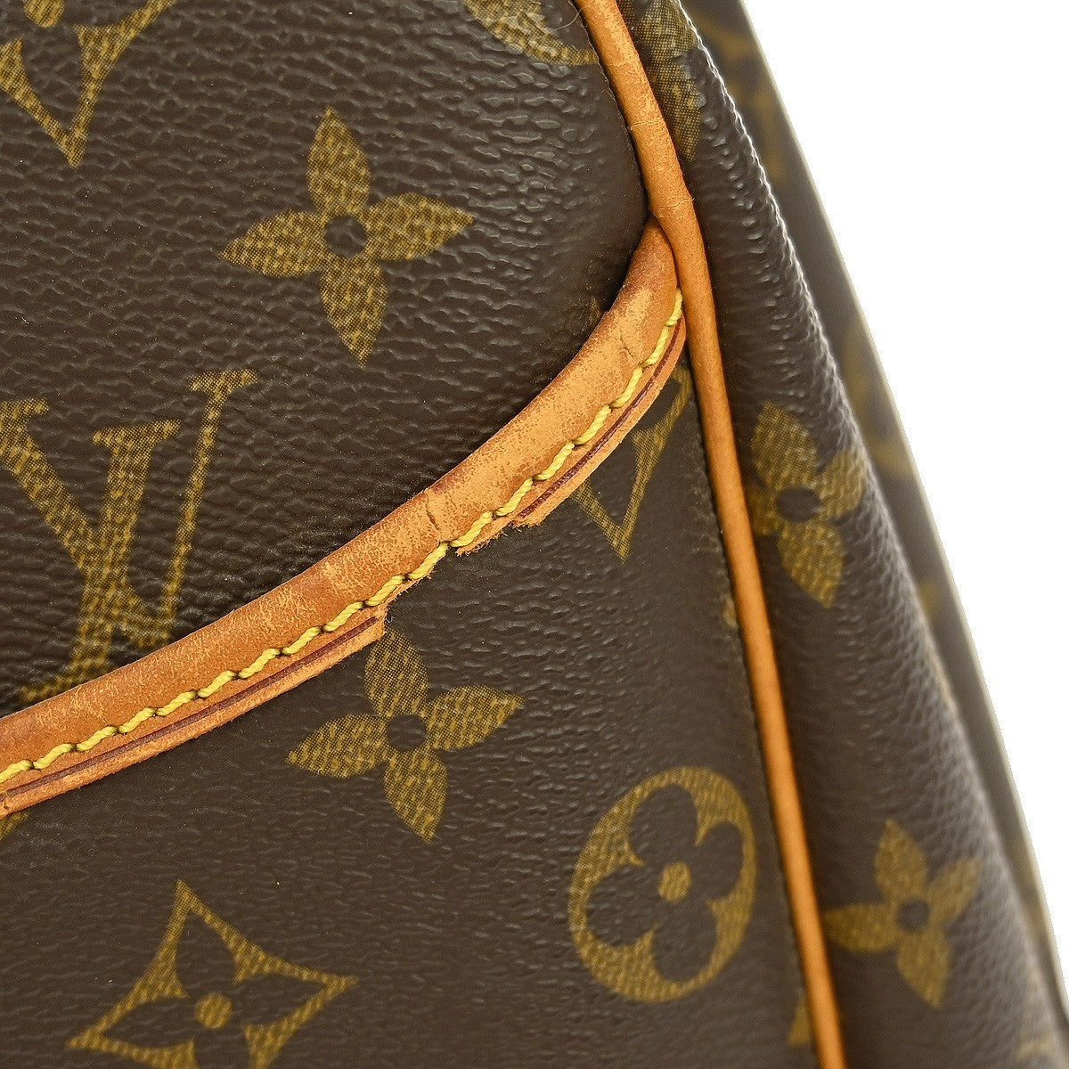Louis Vuitton Deauville Bowling Vanity Handbag - Brown, Monogram Canvas, Leather