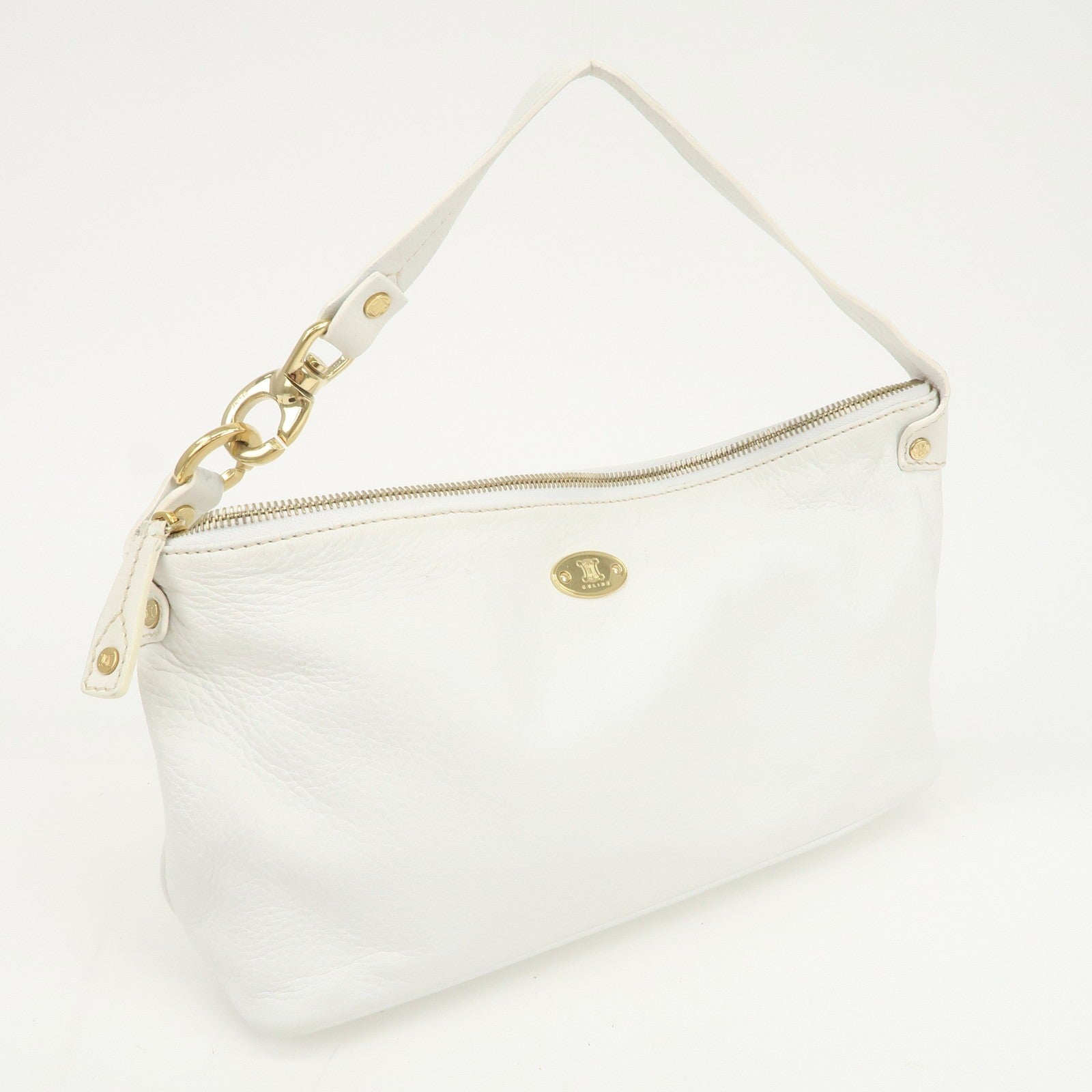 Celine Macadam Shoulder Bag - White, Leather
