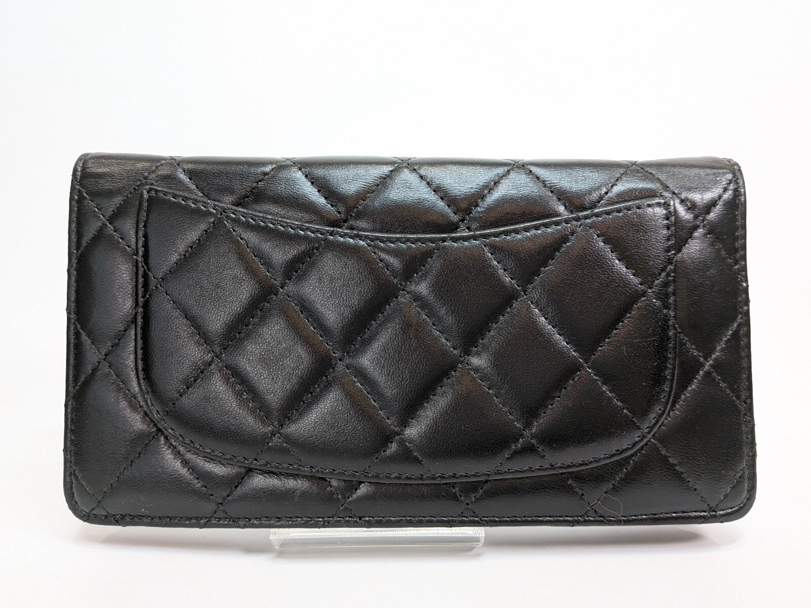 CHANEL Matelasse COCO Mark Long Wallet - Black, Lamb Skin