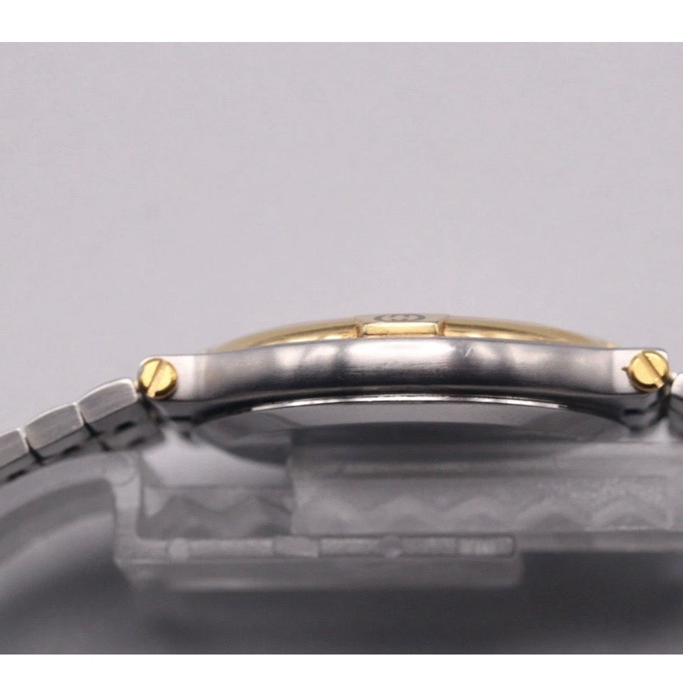 Vintage GUCCI 9000M Men's Quartz Watch Gold Dial Swiss Made