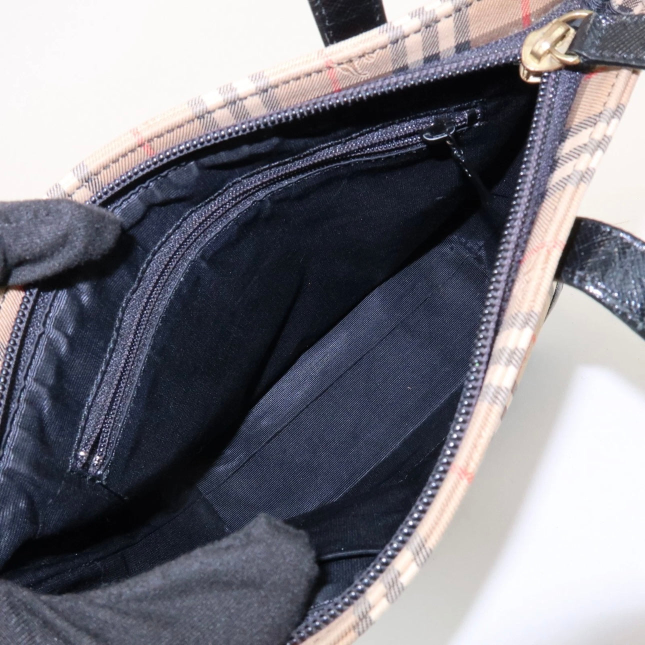 BURBERRY Nova Plaid Small Hand Bag