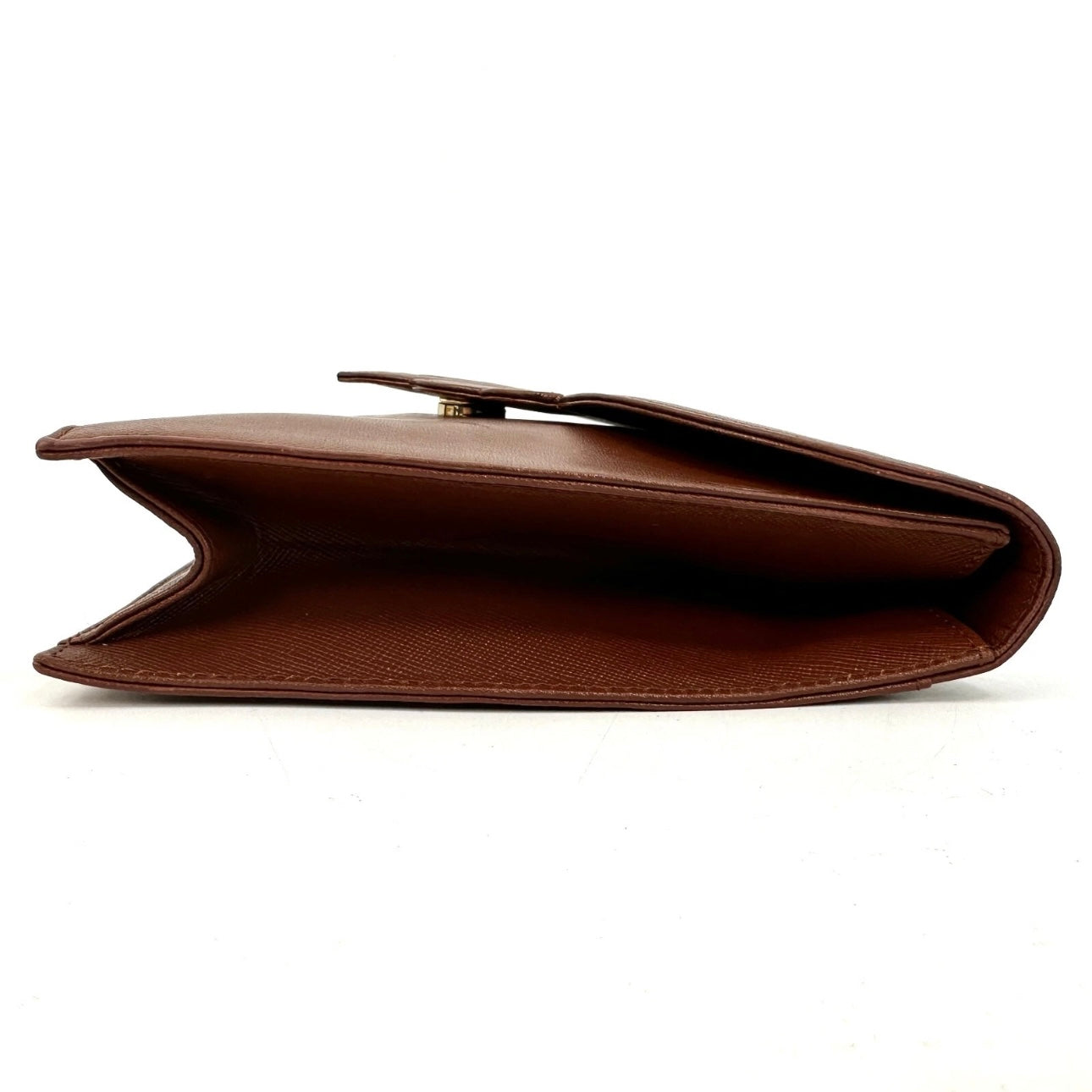 Saint Laurent Vintage Clutch Bag -Leather Brown