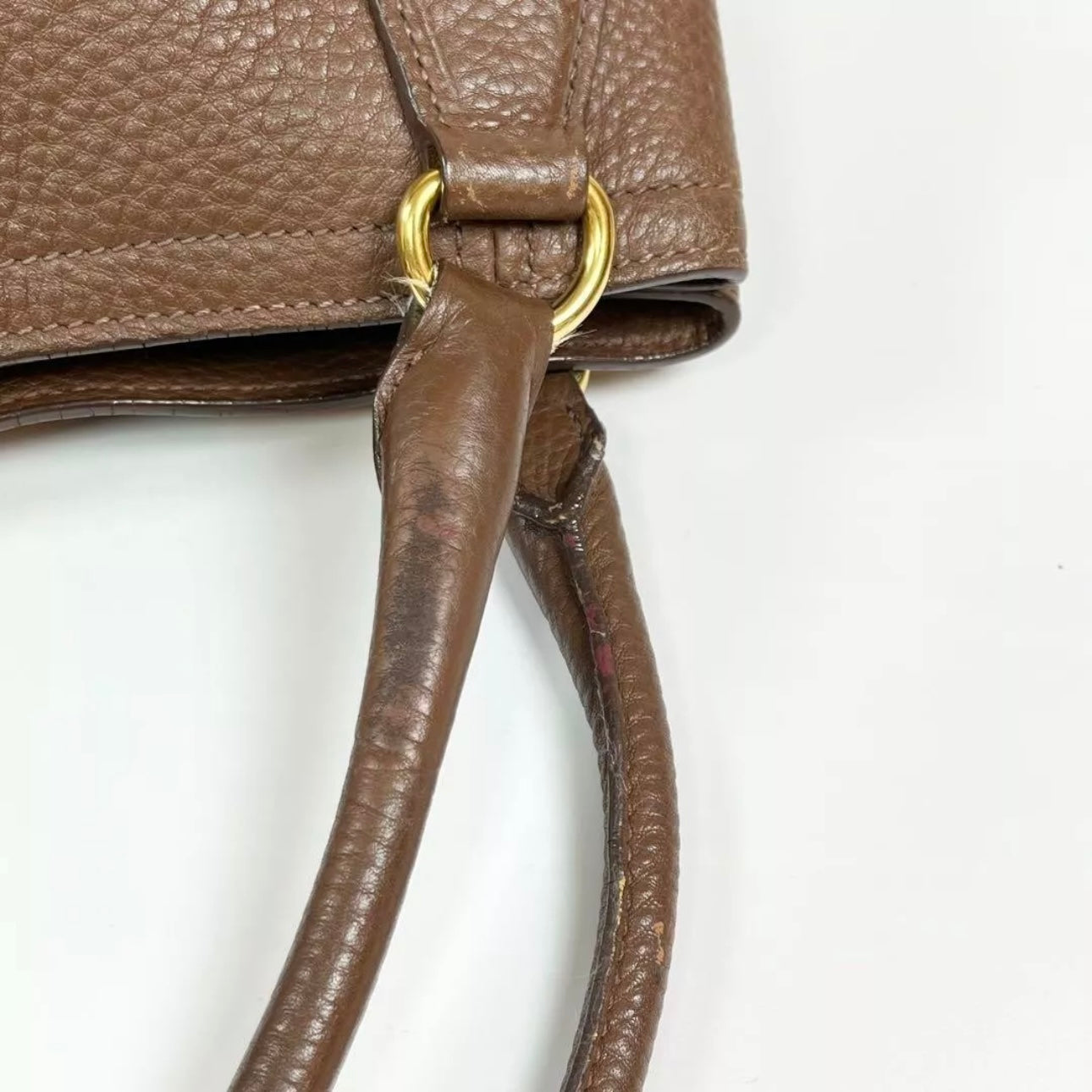 PRADA Brown Leather Tote Bag