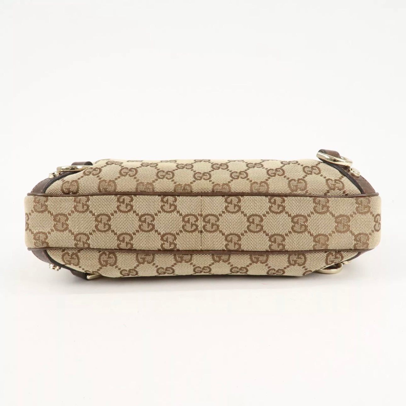 GUCCI Abbey GG Canvas Leather Shoulder Bag