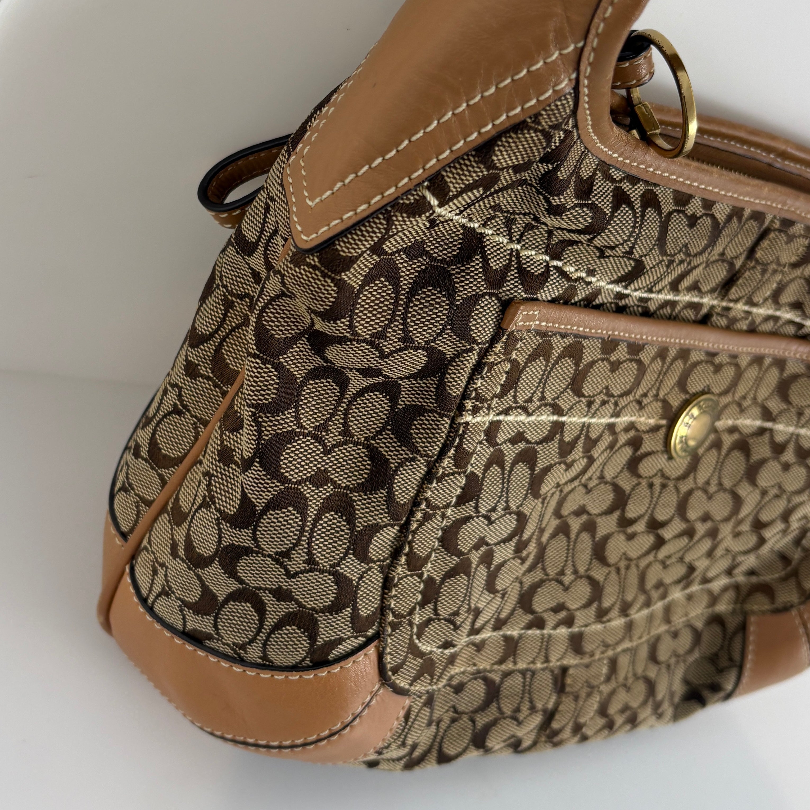 Coach Signature brown bag