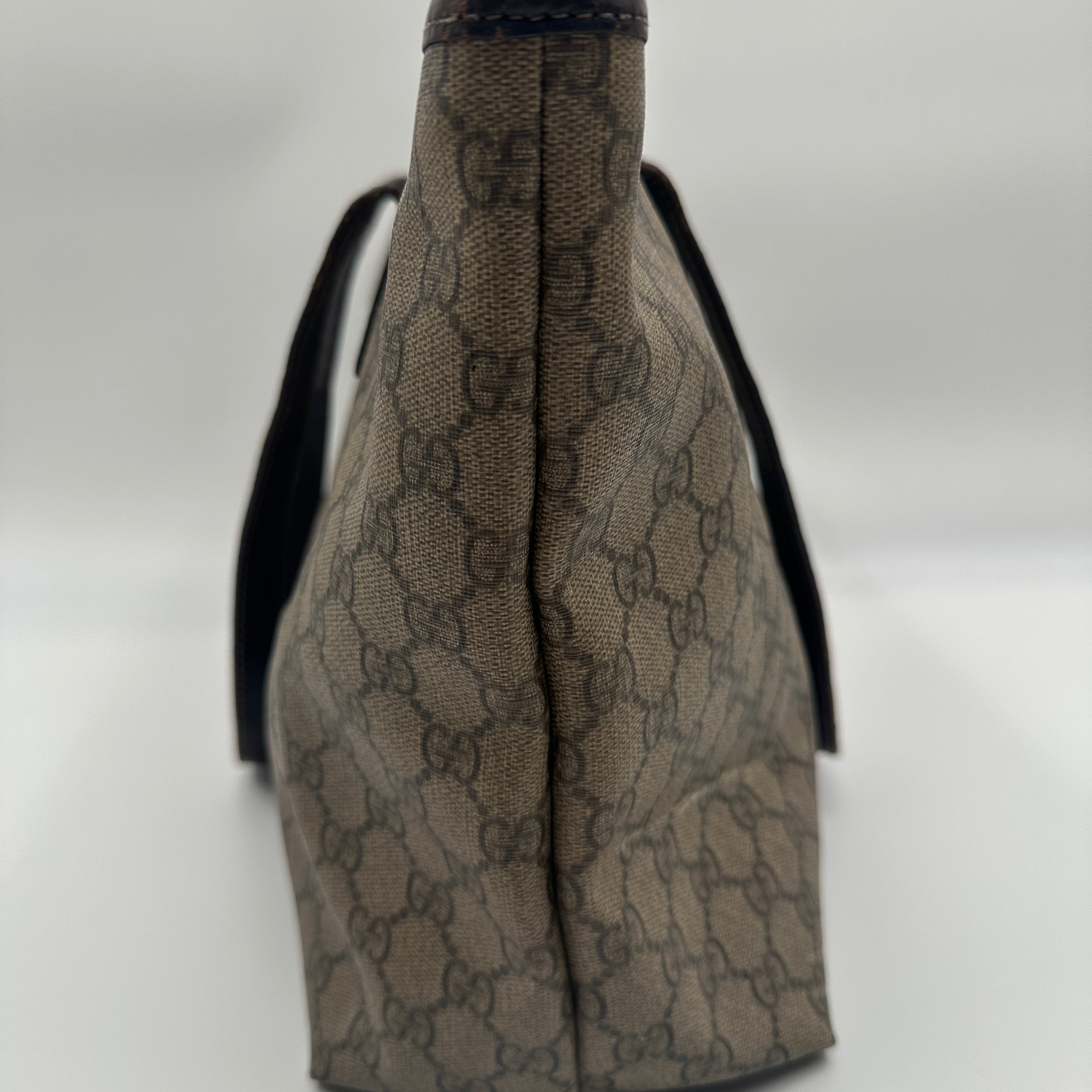 GG Supreme PVC Canvas and Leather Tote Bag