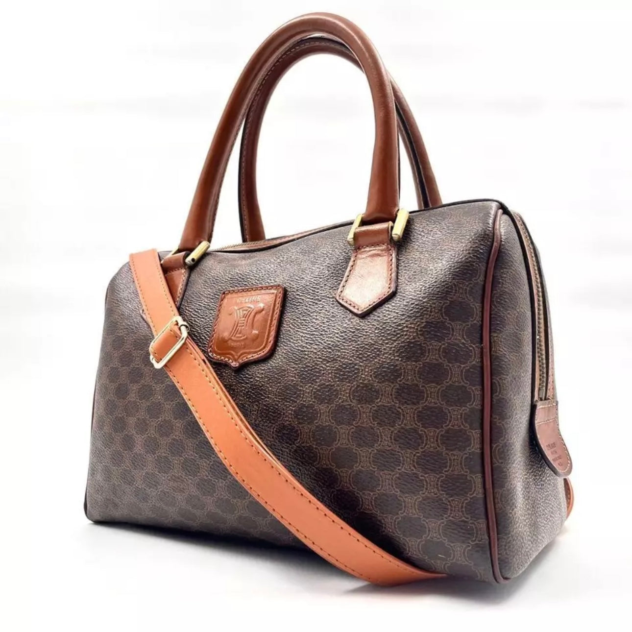 Macadam Pattern 2way Mini Boston Bag