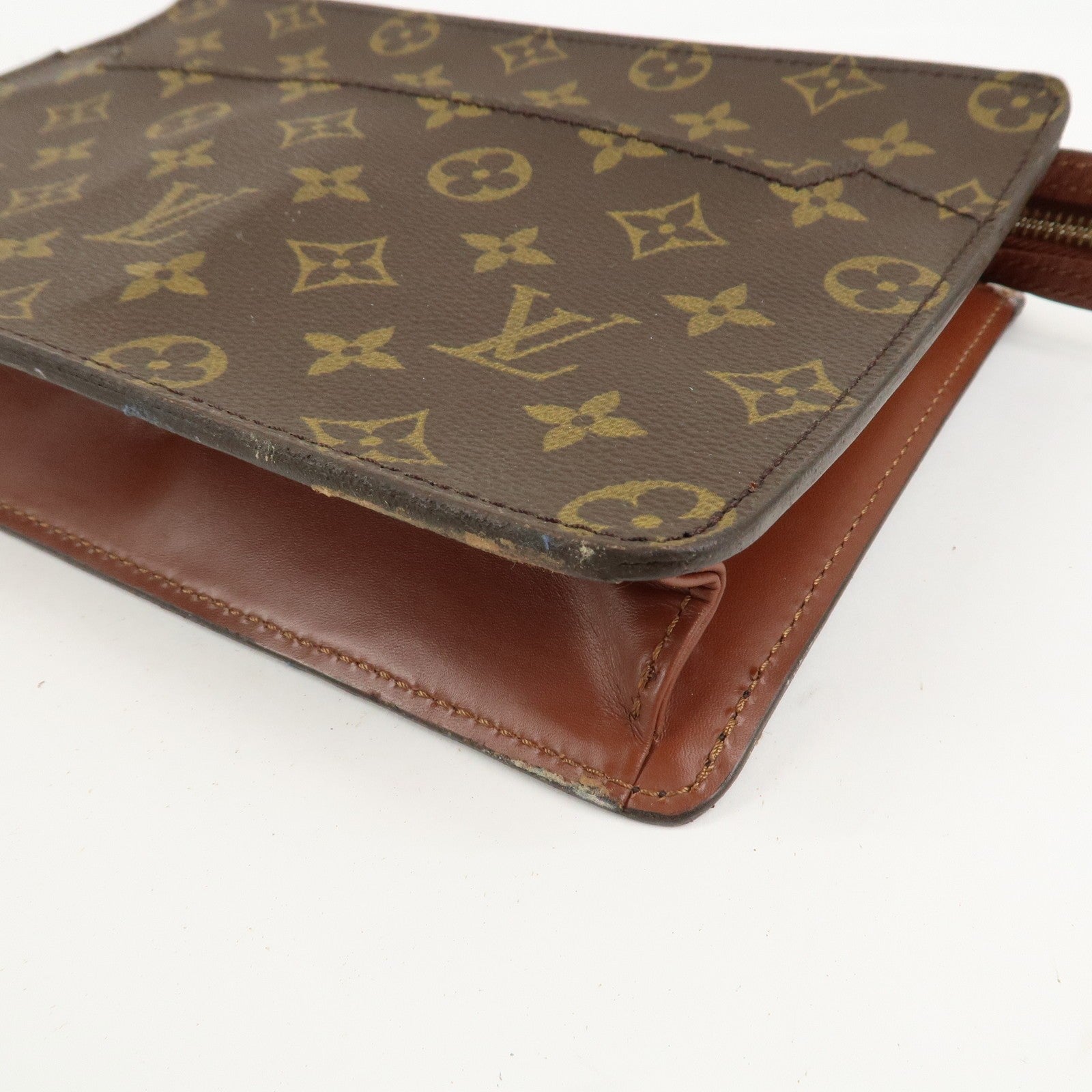 Louis Vuitton Monogram Pochette Homme Clutch Bag - Brown, Monogram Canvas, Leather