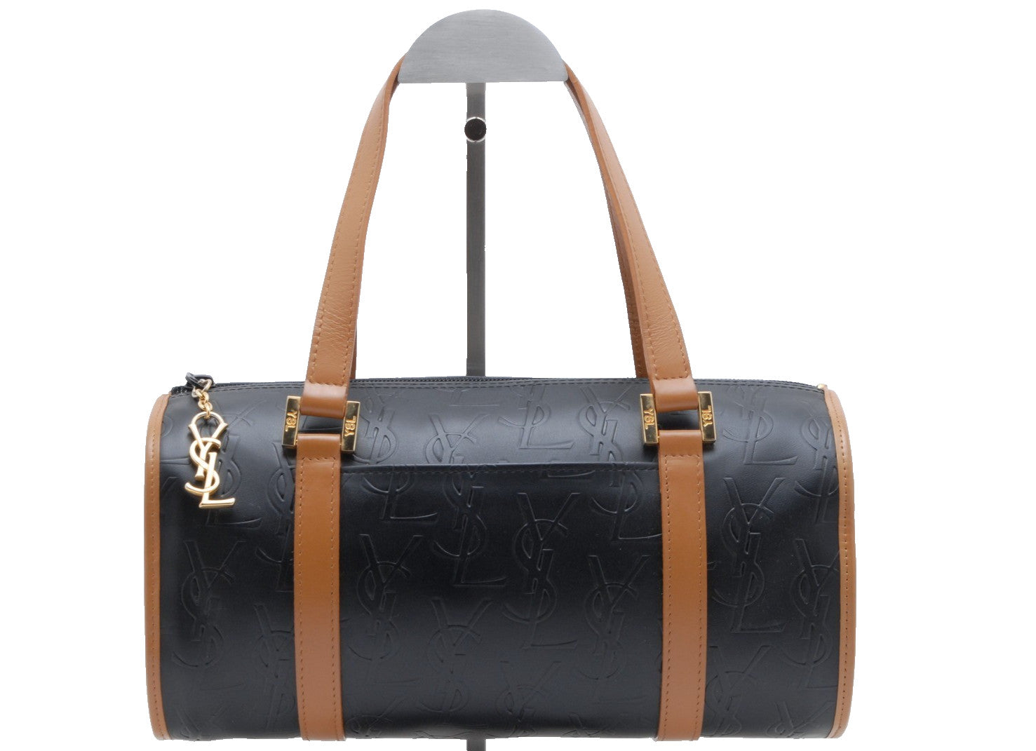 Saint Laurent Cassandra Boston Bag - Black, Leather