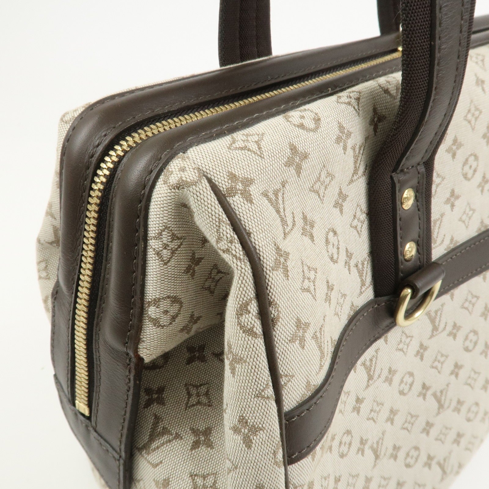 Louis Vuitton Boston Bag - Khaki, Monogram Mini Canvas