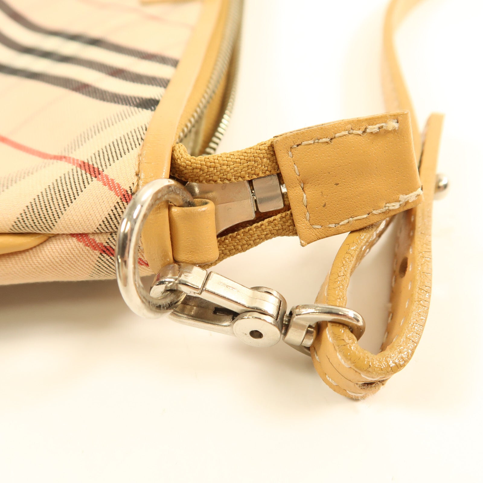 Burberry SHW Shoulder Bag - Pink/Beige, Canvas