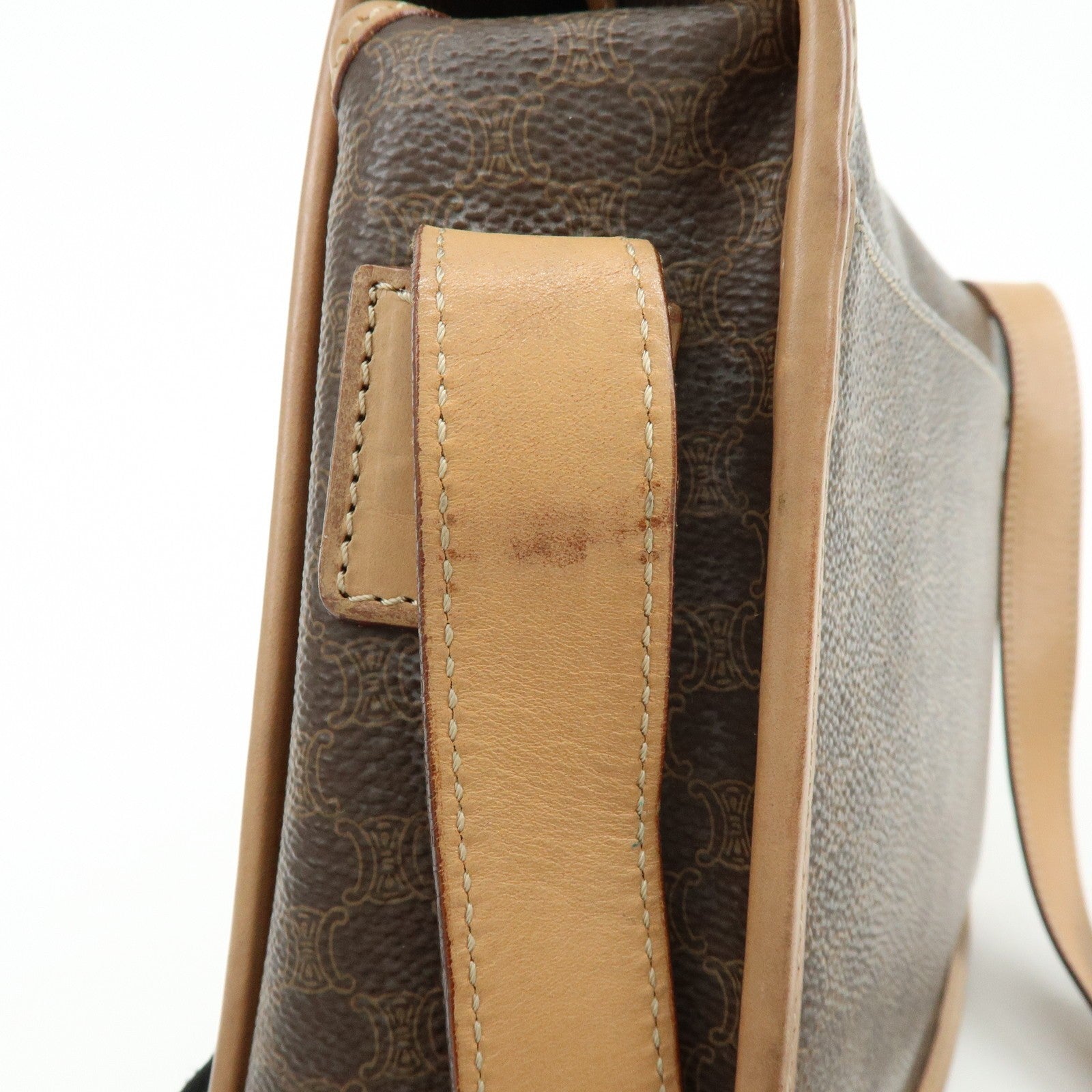 Celine Macadam Shoulder Bag - Brown, PVC Leather