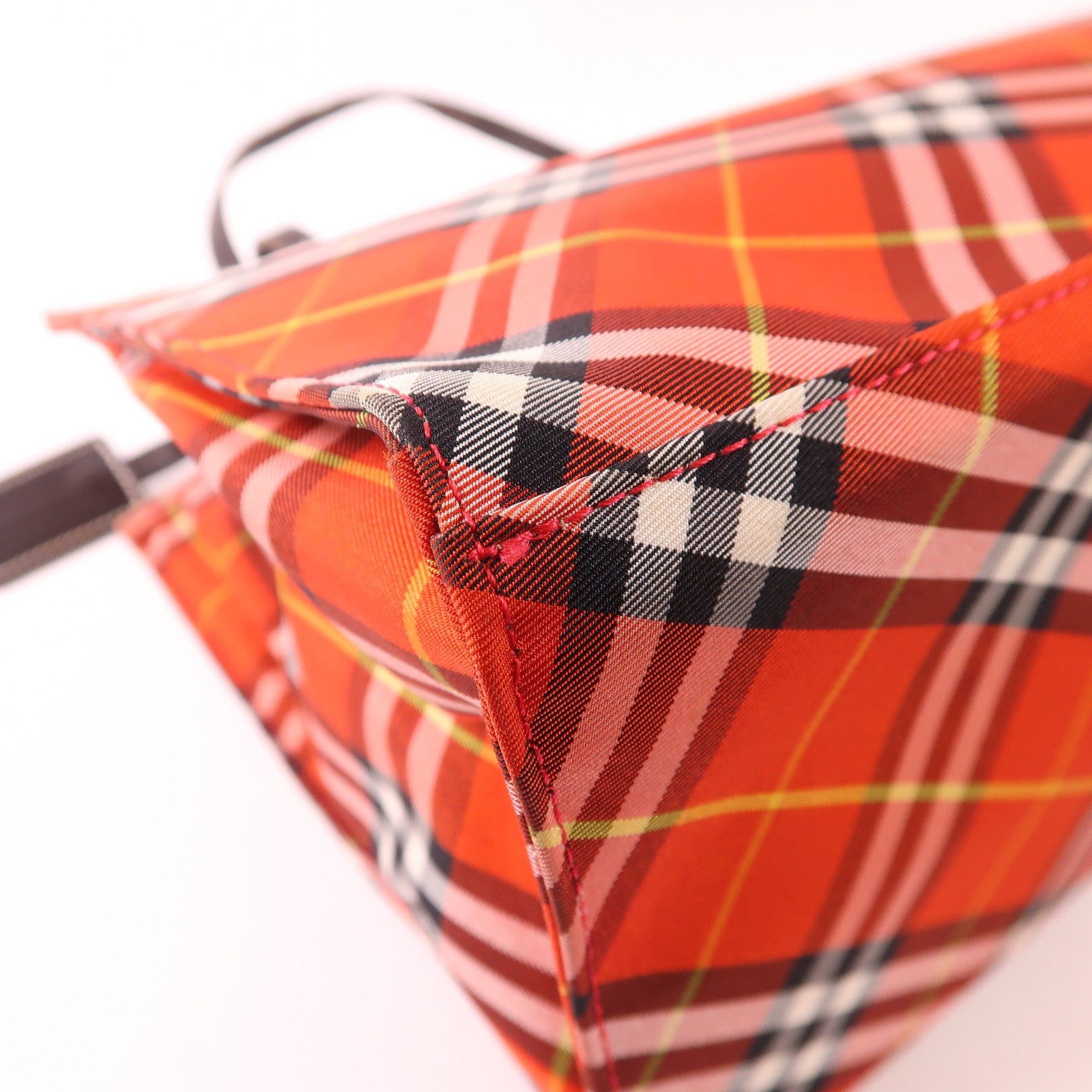 Burberry SHW Hand Bag - Red, Nylon