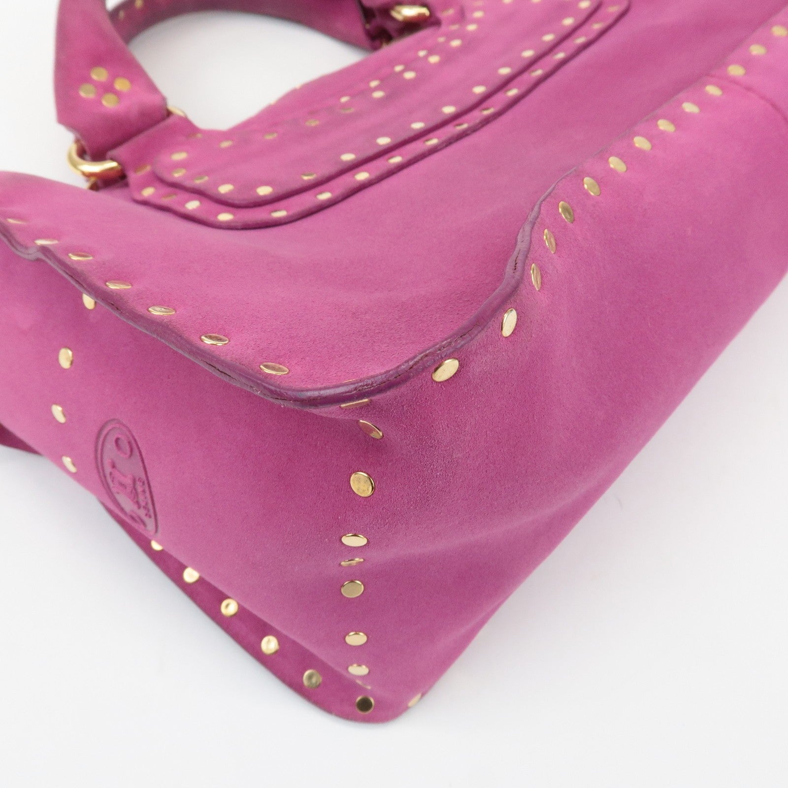 Celine Buggy Hand Bag - Pink, Suede Leather