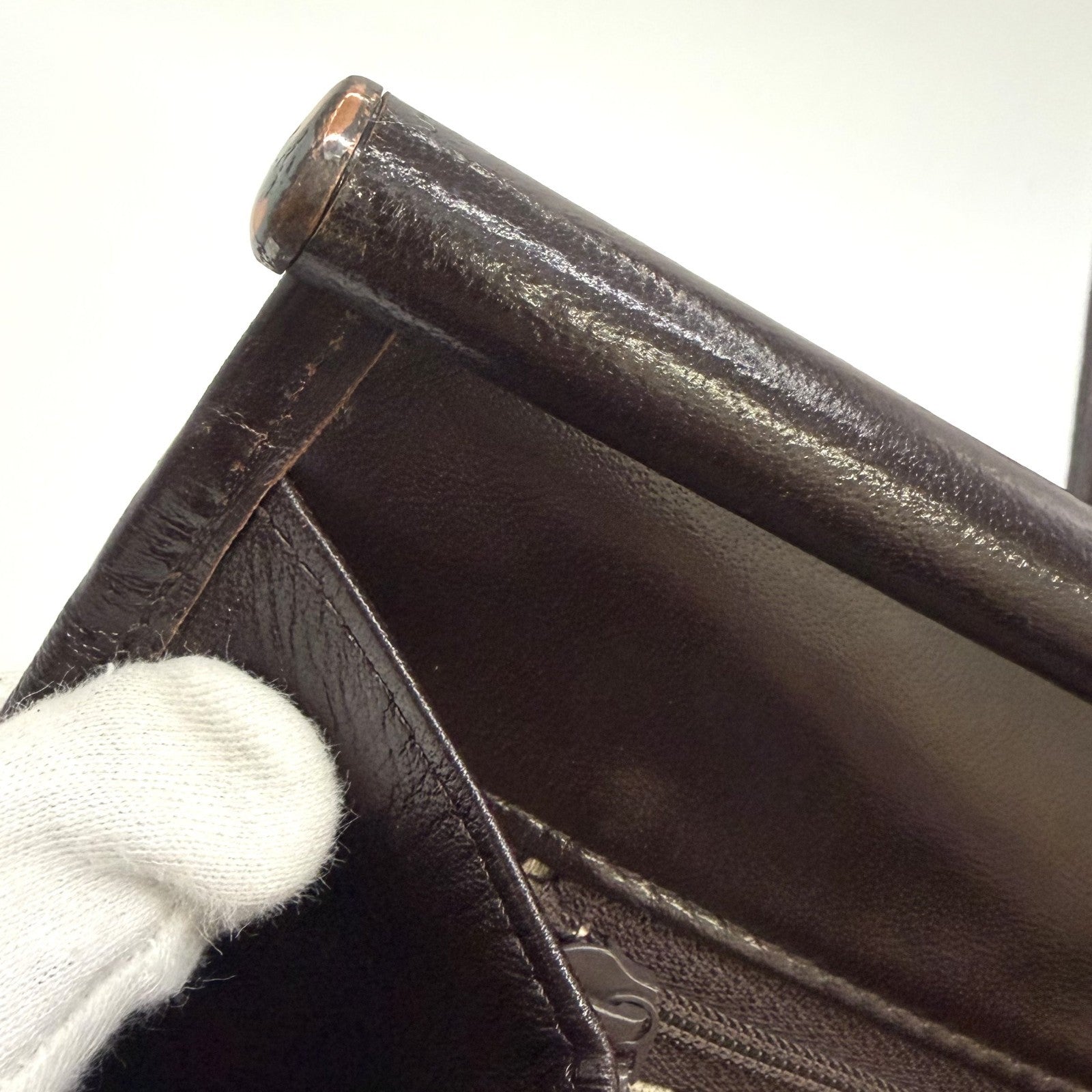 Saint Laurent Clutch Bag - Brown, Leather