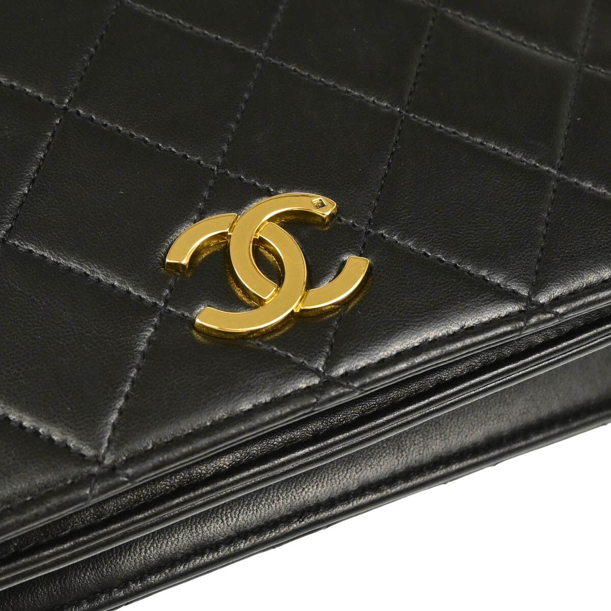Chanel Single Chain Shoulder Shoulder Bag - Black, Lambskin Leather