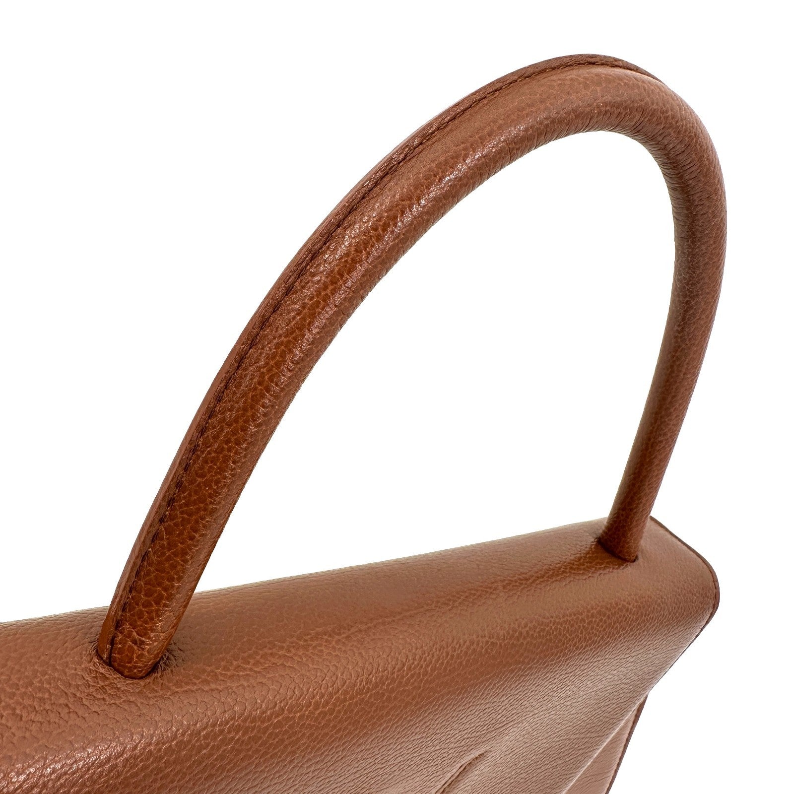 Saint Laurent Stitch Cassandra Handbag - Brown, Leather