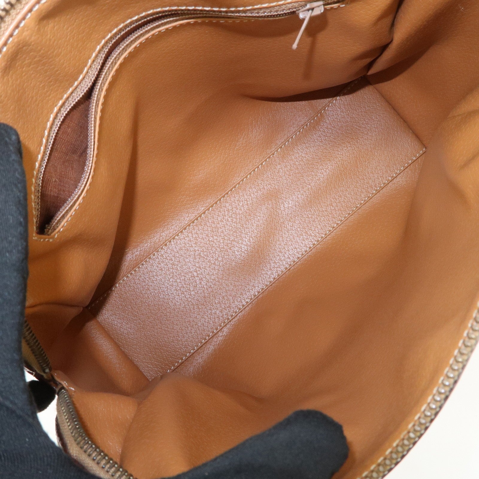 Celine Macadam Hand Bag - Brown, PVC Leather