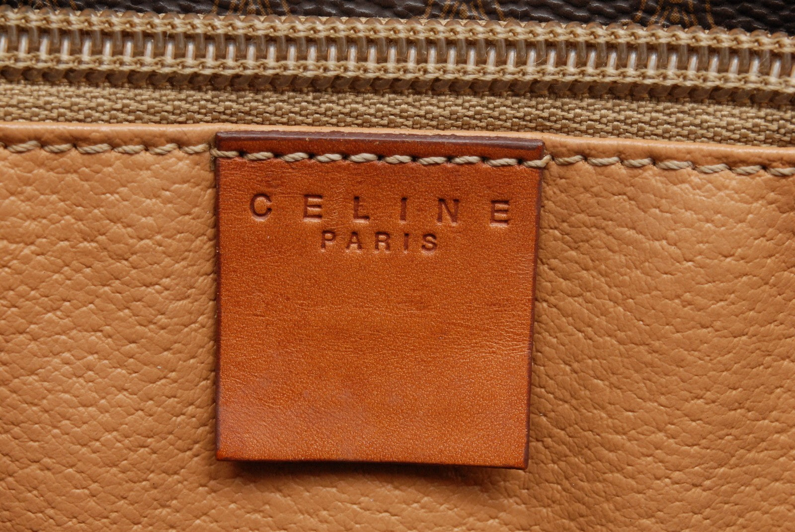 Celine Macadam Tote Bag - Brown, PVC Coated Canvas
