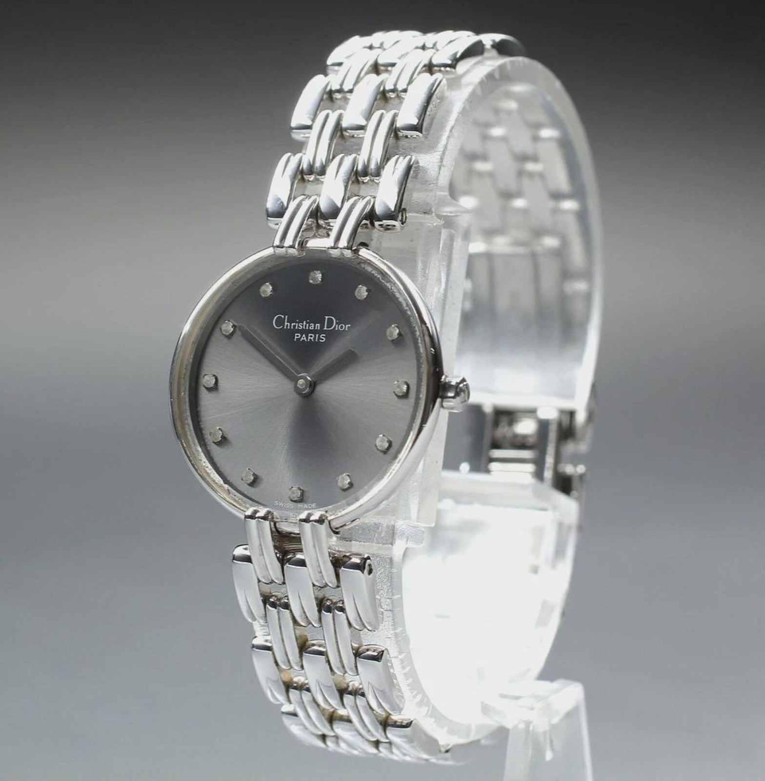 Christian Dior Bagbeera Wristwatch - Gray, Stainless Steel