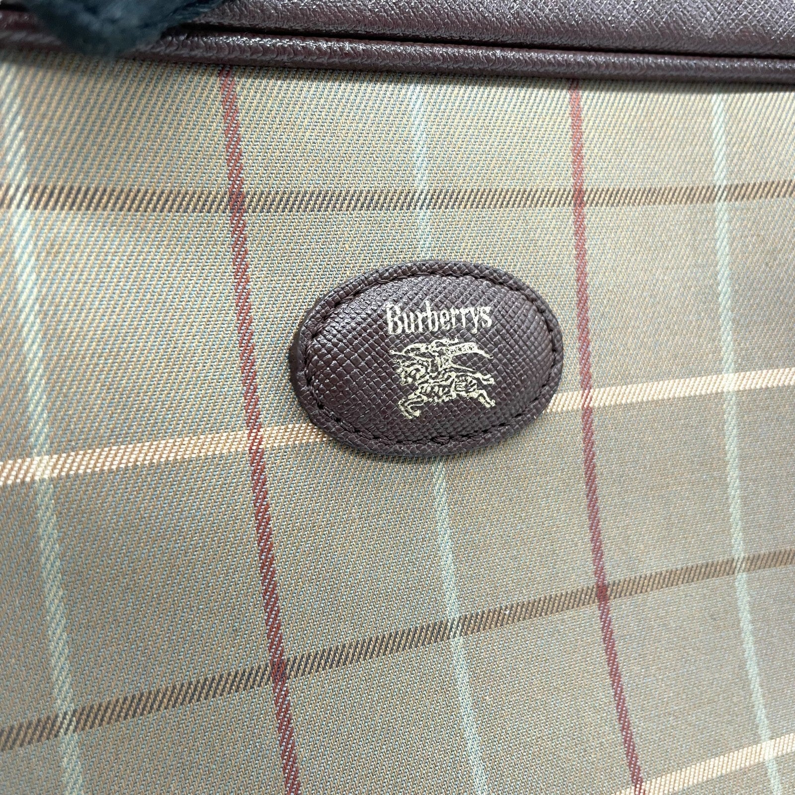 Burberry Clutch Pouch - Khaki Brown, Canvas Leather