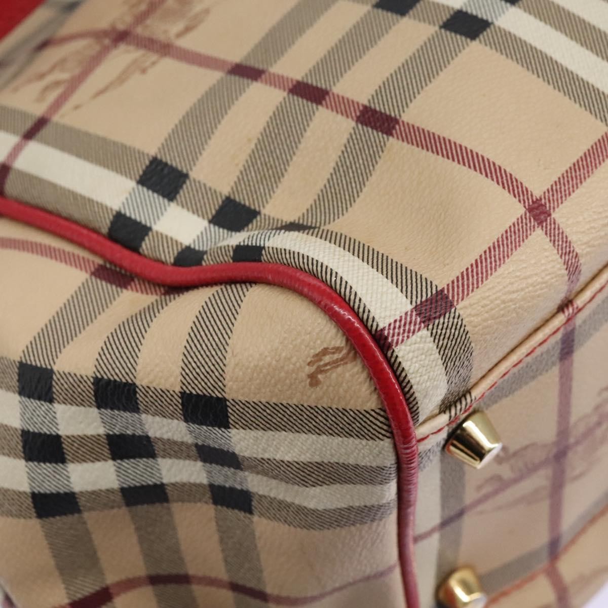Burberry Nova Check Shoulder Bag - Beige, PVC Leather