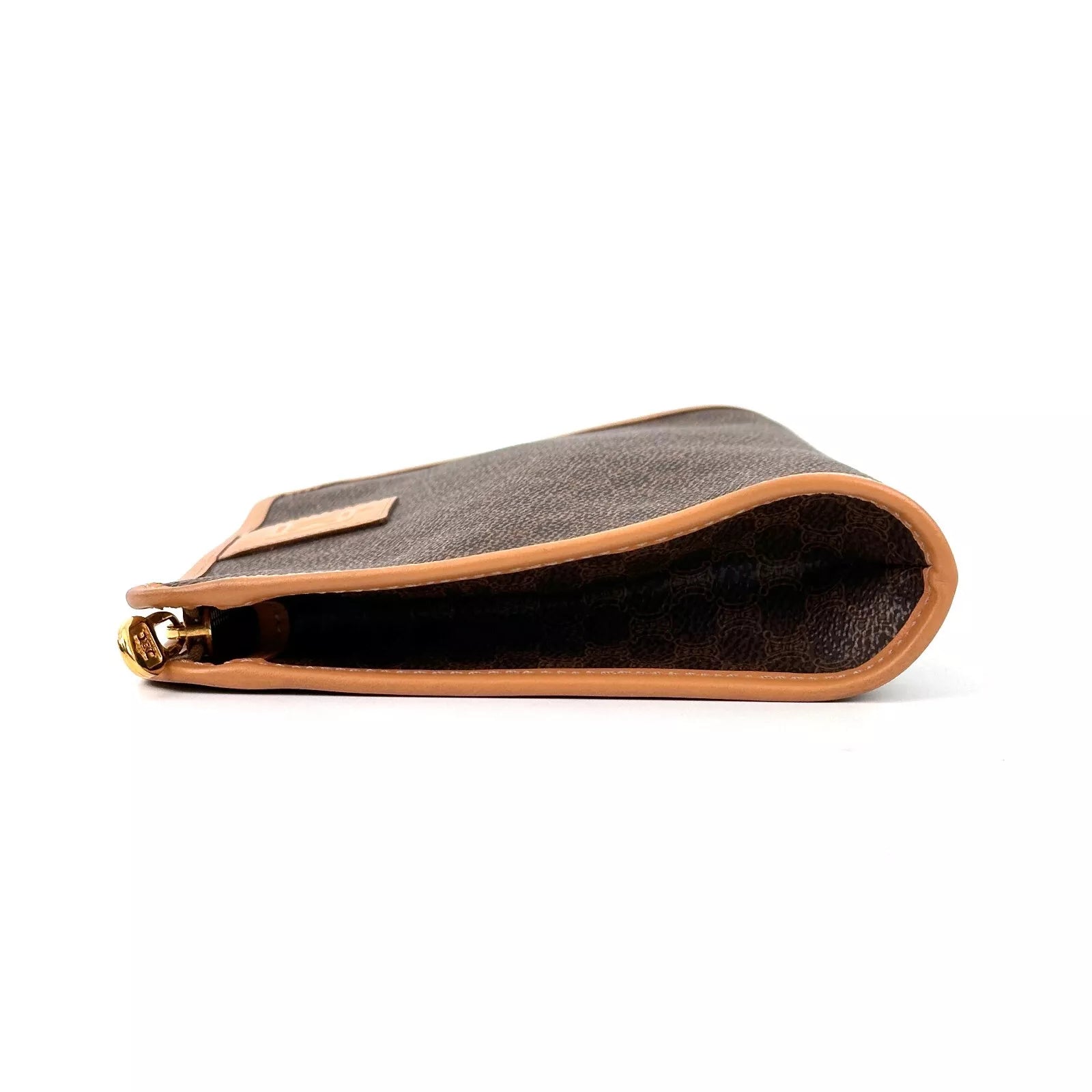 CELINE Clutch Bag - Brown, PVC Leather