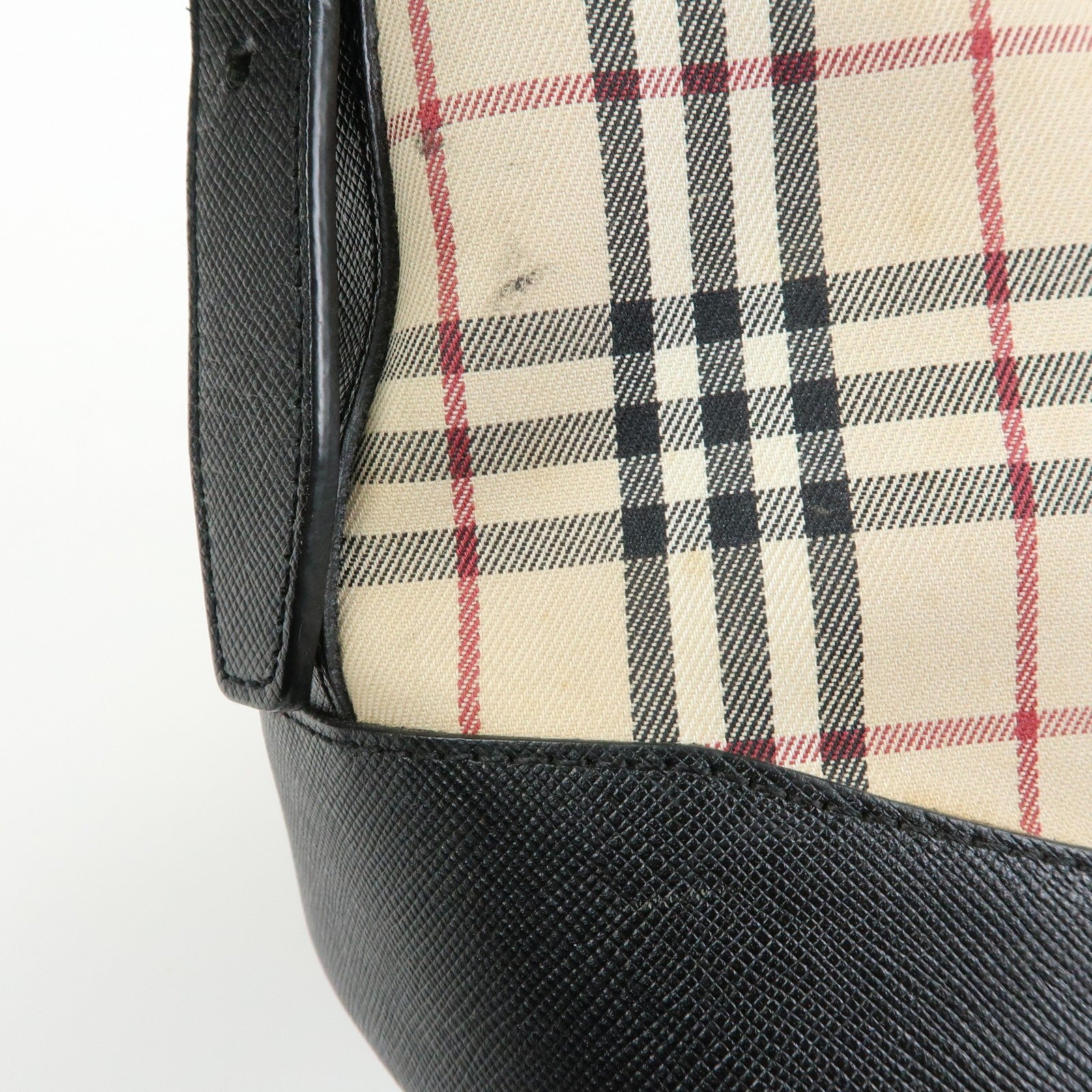 Burberry Nova Plaid Shoulder Bag - Beige, Canvas Leather