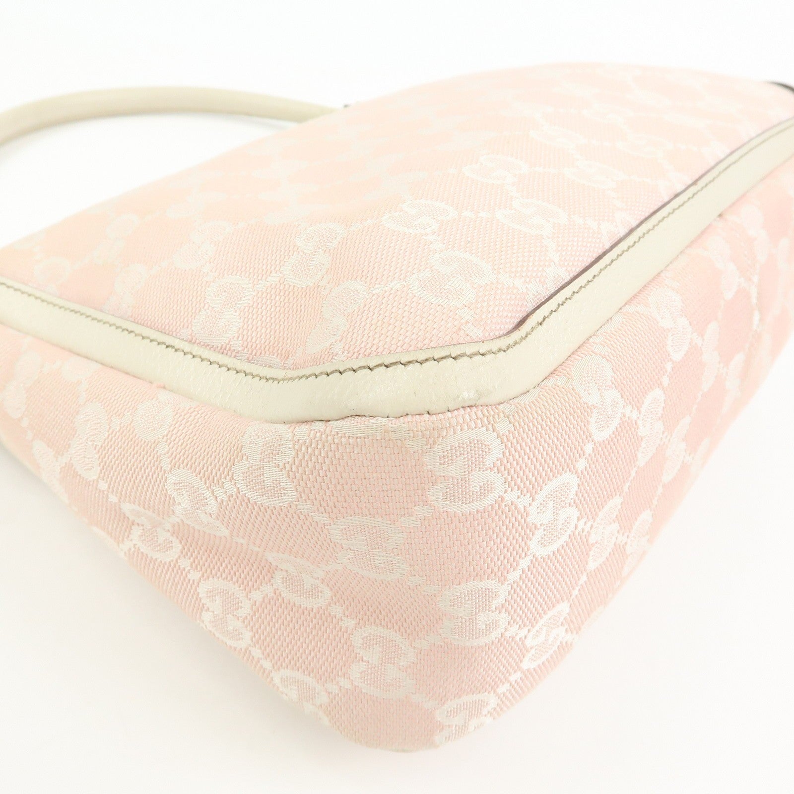 Gucci GG Canvas Shoulder Bag - Pink White, Canvas