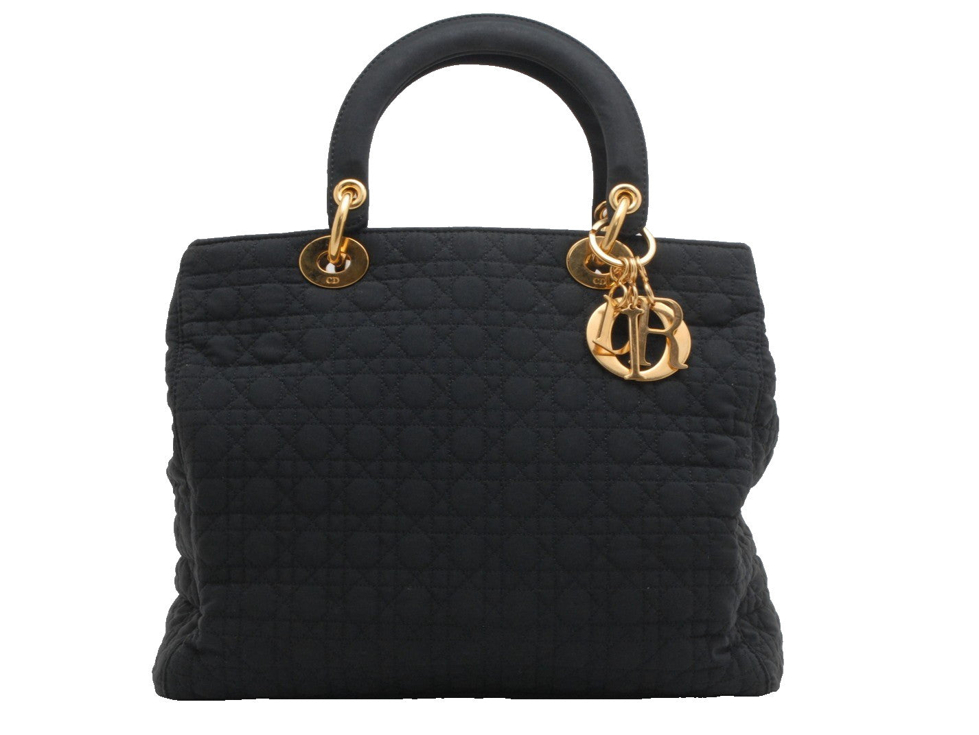 Christian Dior Lady Dior Handbag - Black, Nylon
