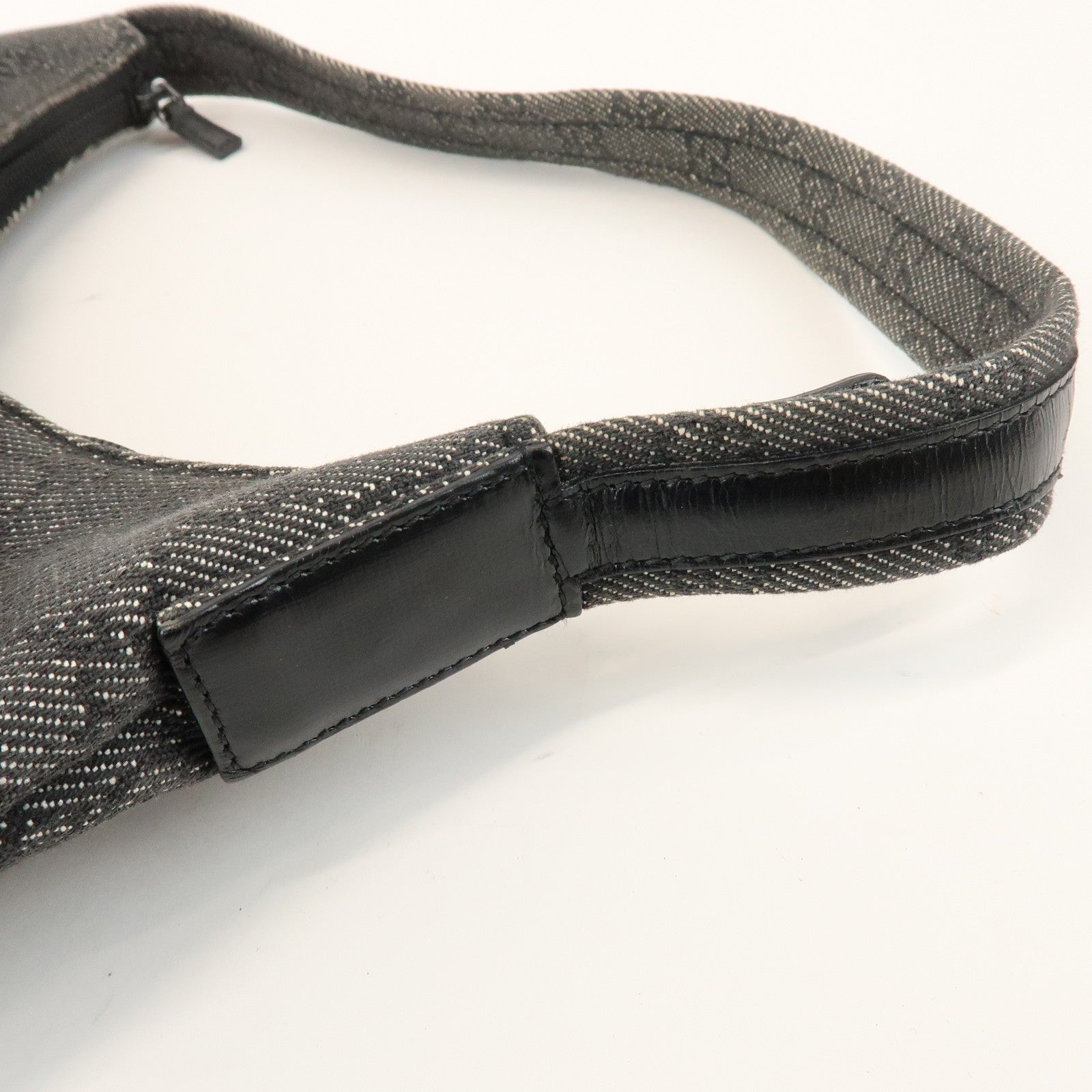 Gucci Shoulder Bag - Black, GG Denim, Leather