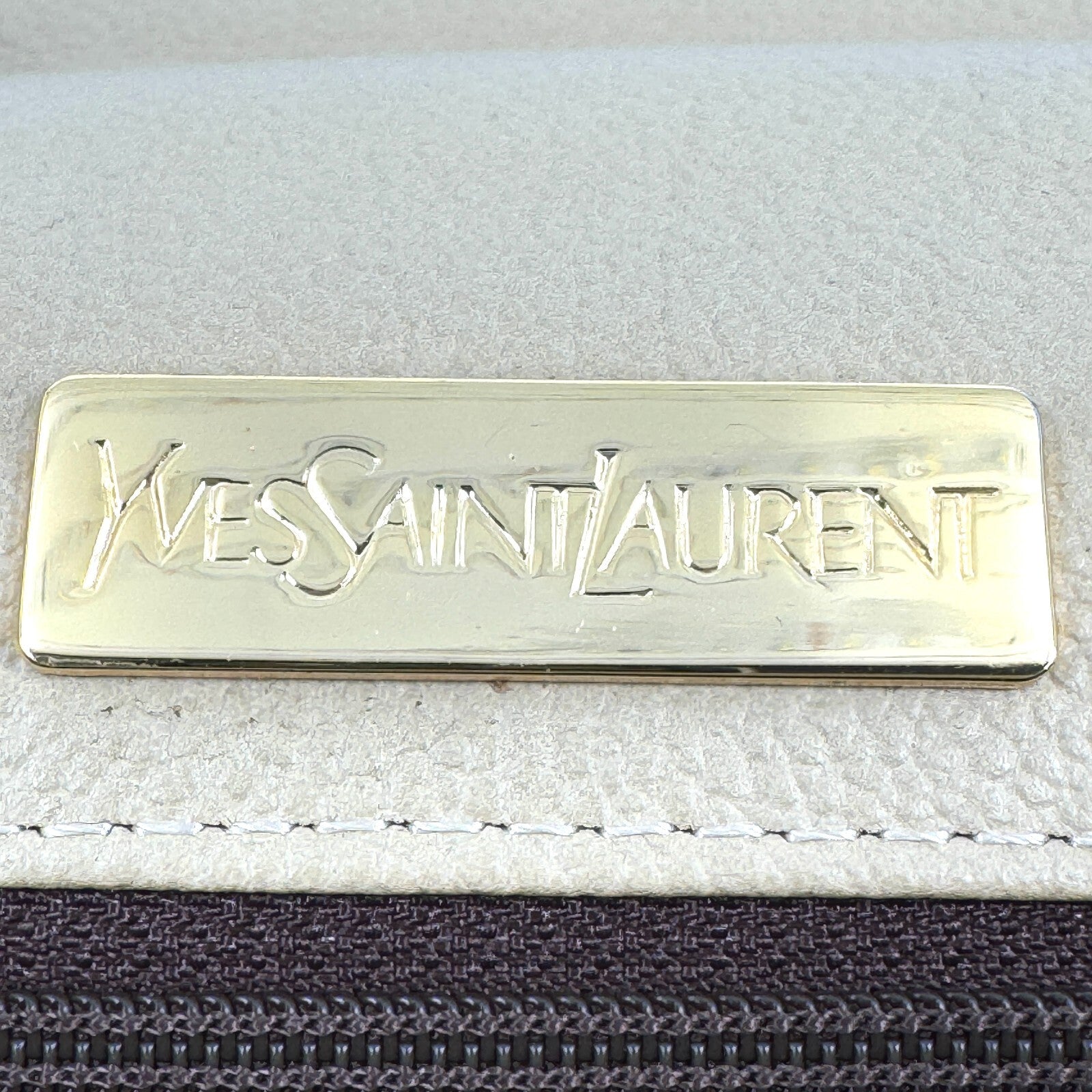 Saint Laurent YSL Handbag - Beige, Leather