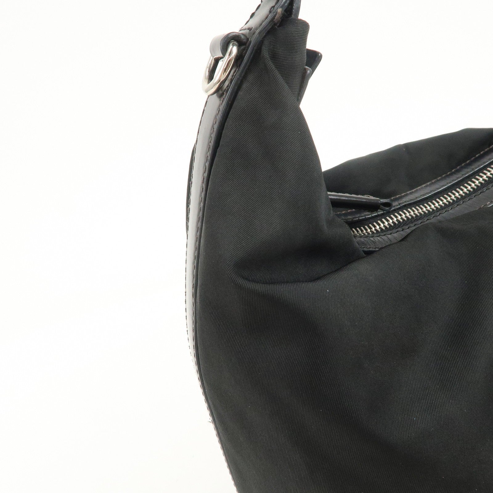 Prada Shoulder Bag - Black, Nylon, Leather