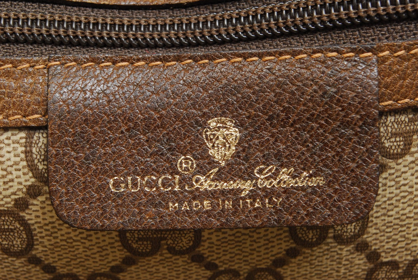 Gucci Vintage GG Supreme Shoulder Bag - Brown, PVC Leather