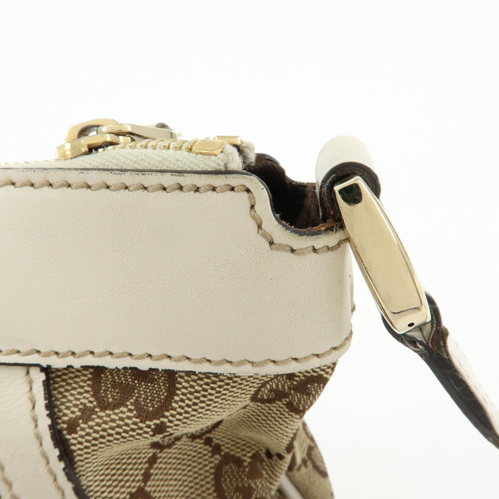 Gucci Abbey Shoulder Bag - Beige, GG Canvas, Leather