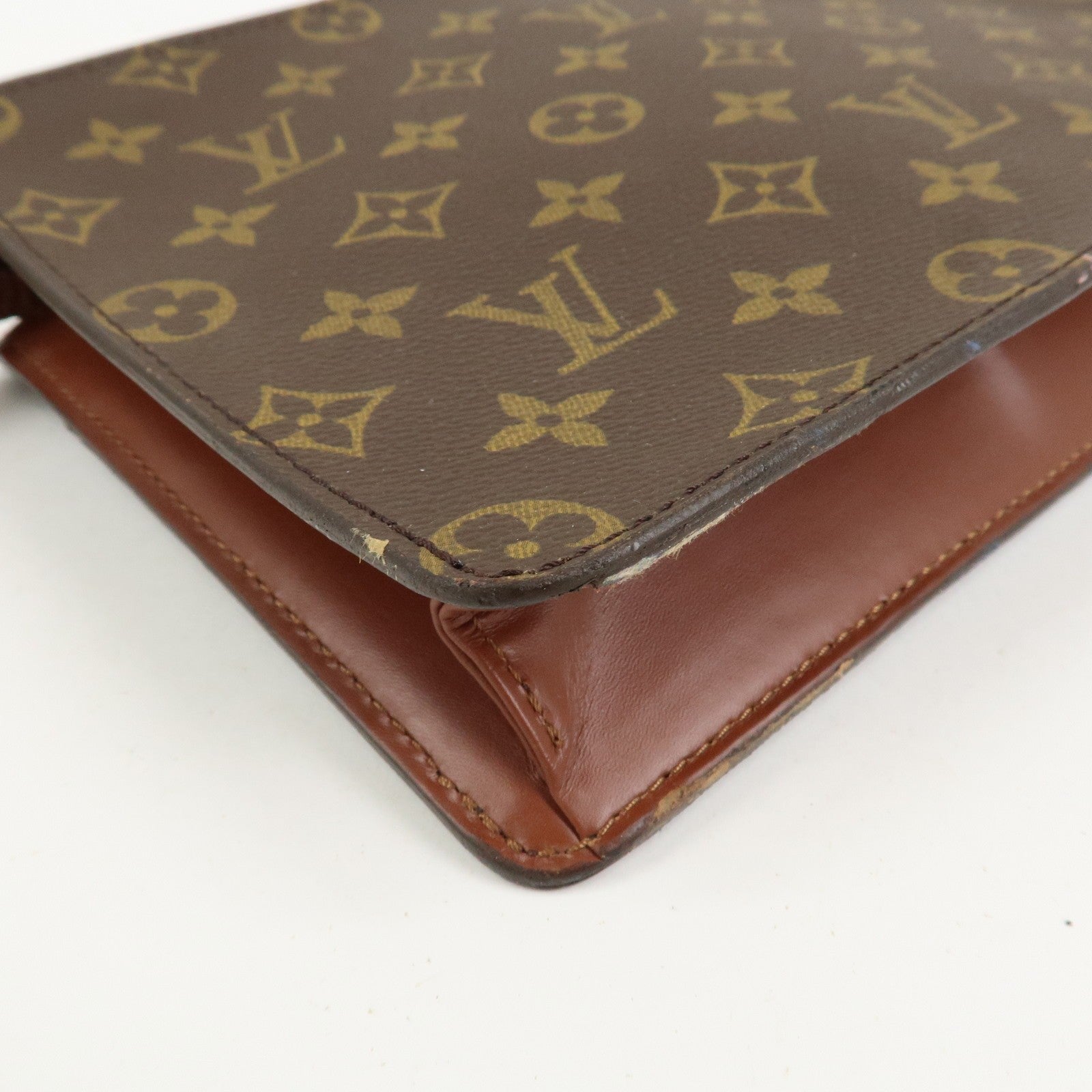 Louis Vuitton Monogram Pochette Homme Clutch Bag - Brown, Monogram Canvas, Leather