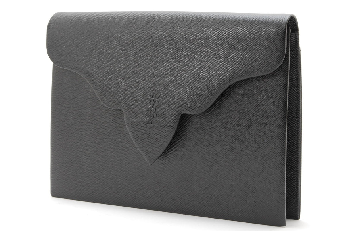 Saint Laurent Yves Saint Laurent Clutch Bag - Black, Leather