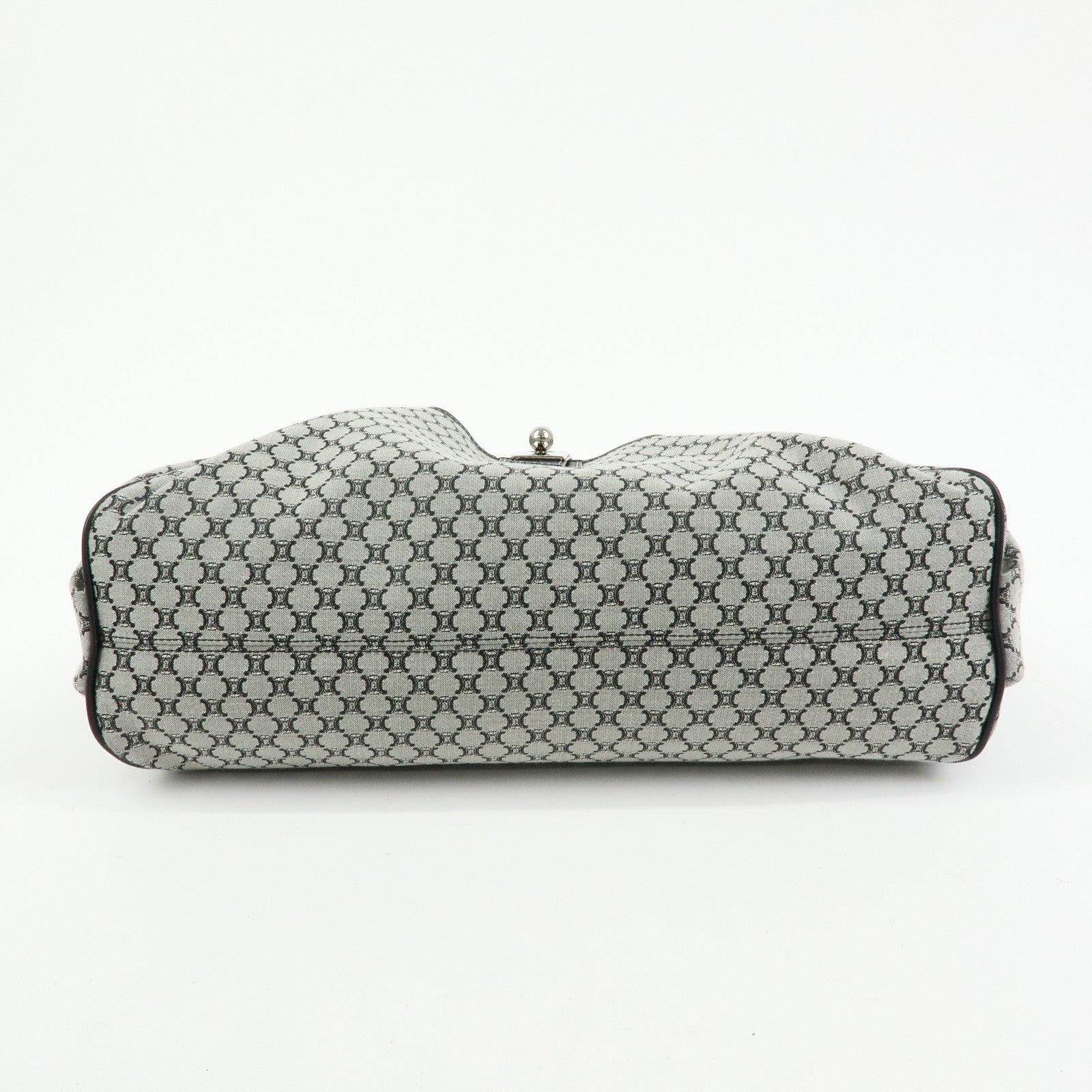 Celine Macadam Shoulder Bag - Grey, Canvas and Leather