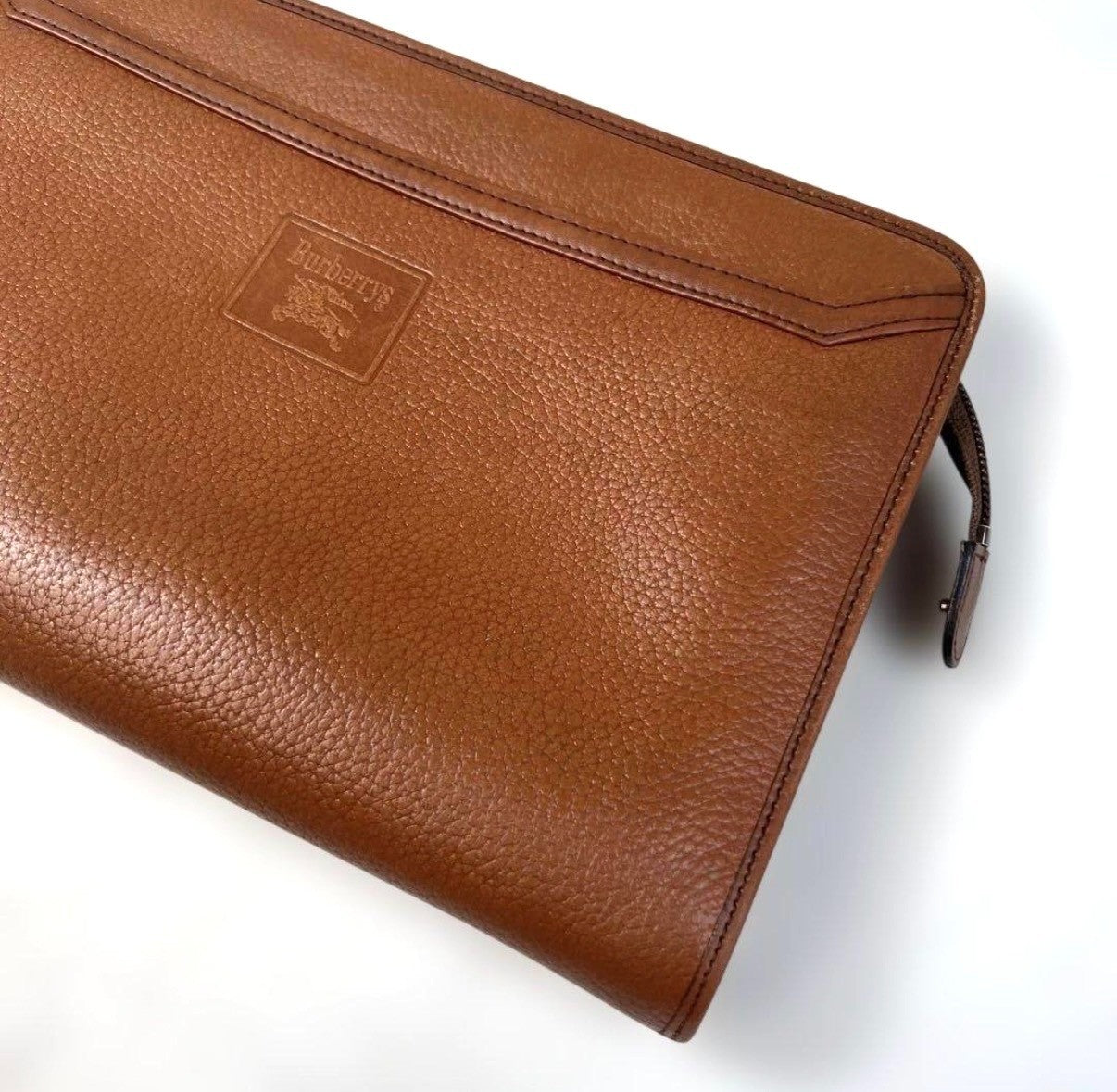 Burberry Vintage Clutch Bag - Brown, Leather
