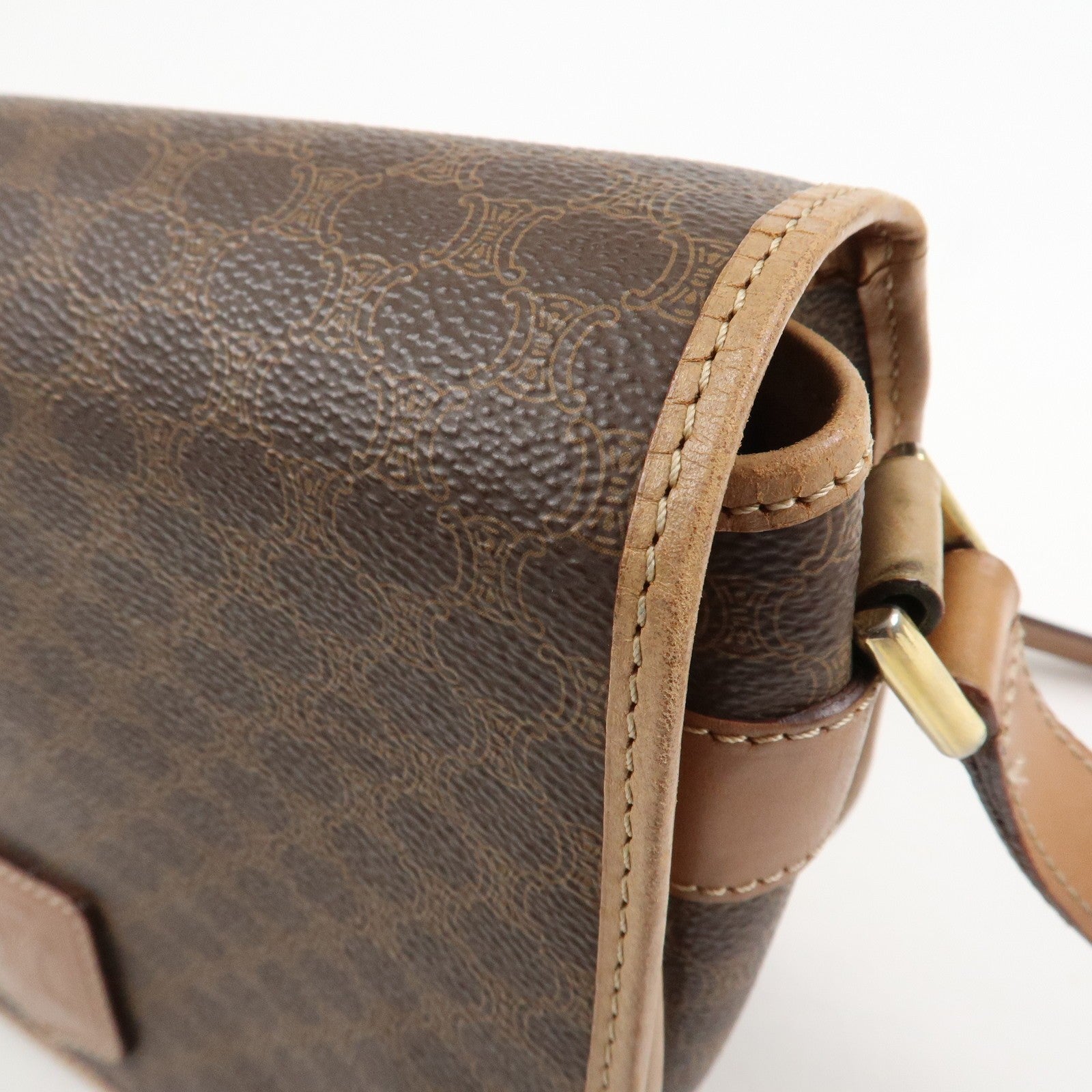 Celine Macadam Shoulder Bag - Brown, PVC