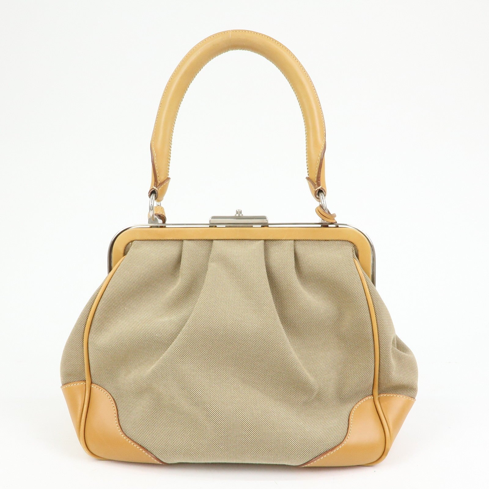 Prada BR3481 Shoulder Bag - Light Brown, Jacquard Leather