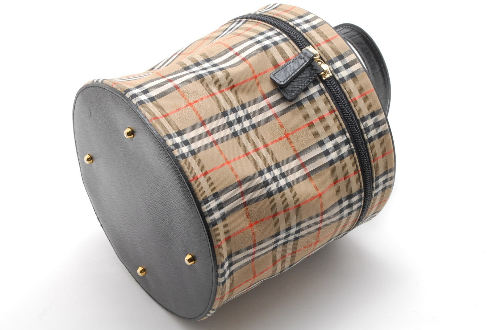 Burberry Vanity Bag Handbag - Beige, Leather