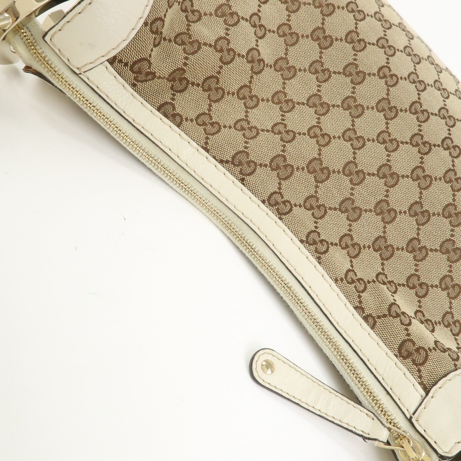 Gucci Shoulder Bag - Brown/Ivory, GG Canvas/Leather