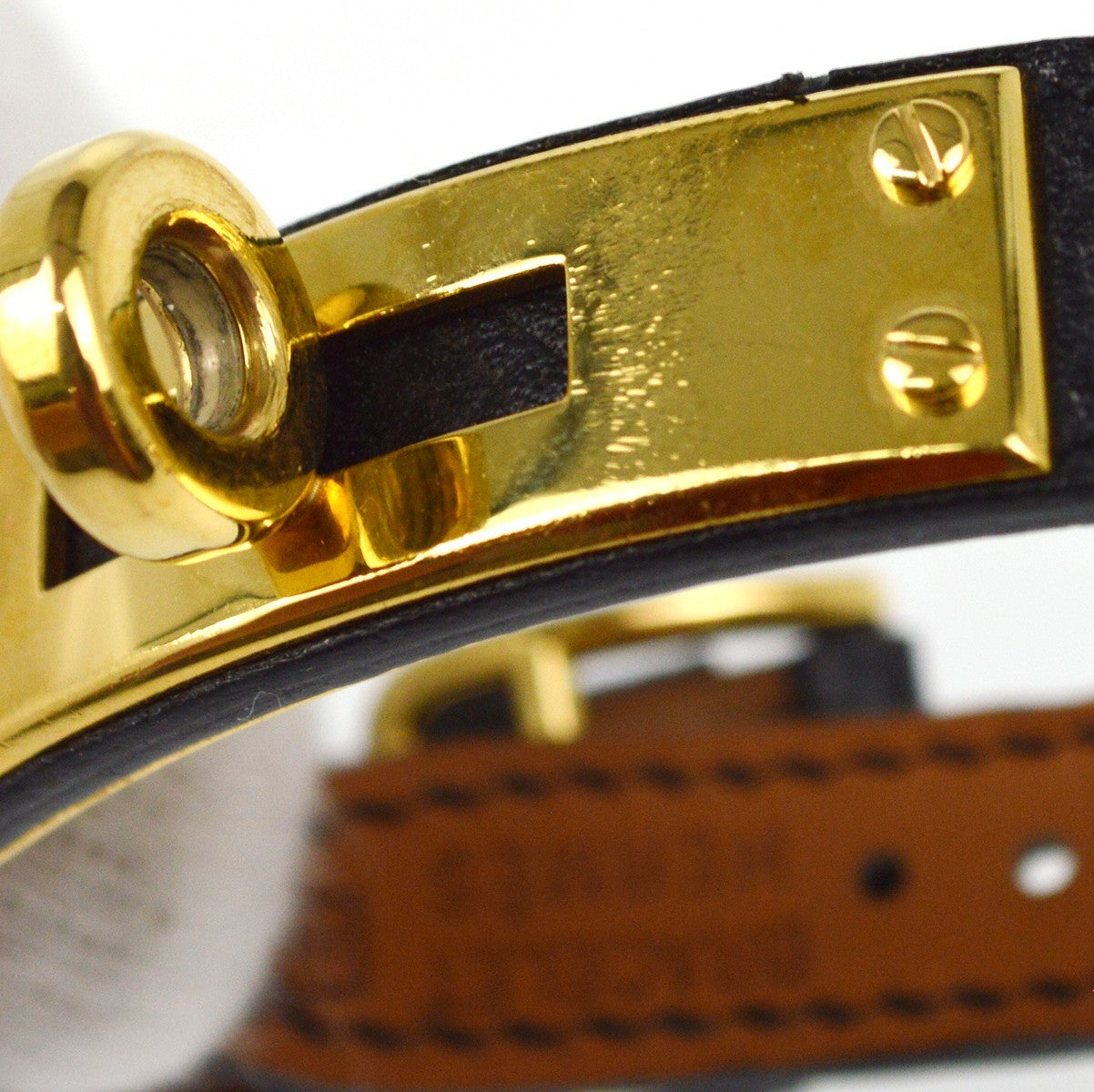 Hermès Kelly Bracelet - Black, Leather